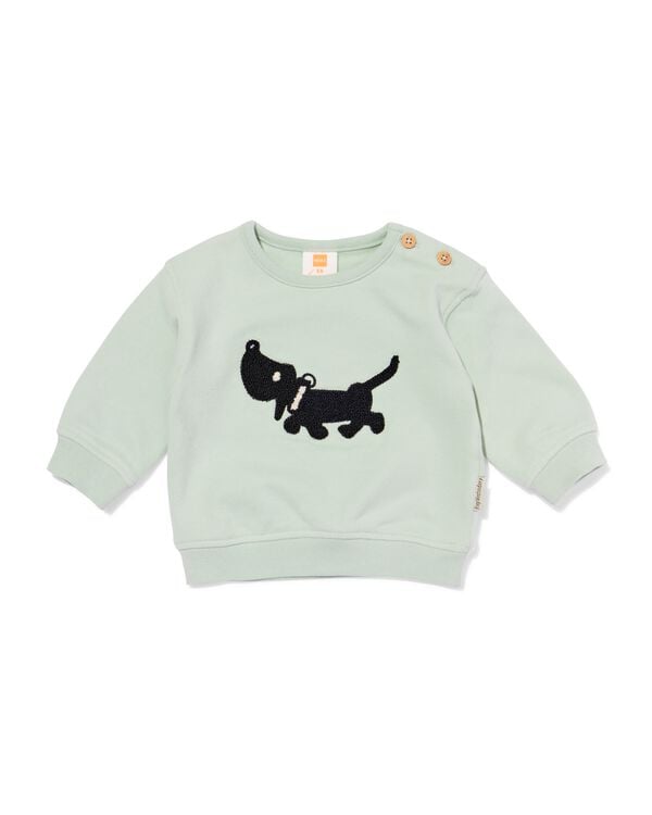Takkie-Babypullover aus Sweatstoff gr&uuml;n gr&uuml;n - 33455620GREEN - HEMA