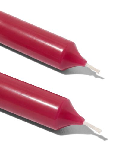 lange huishoudkaarsen &Oslash;2.2x29 donkerrood - 12 stuks donkerrood 2,2 x 29 - 13503286 - HEMA