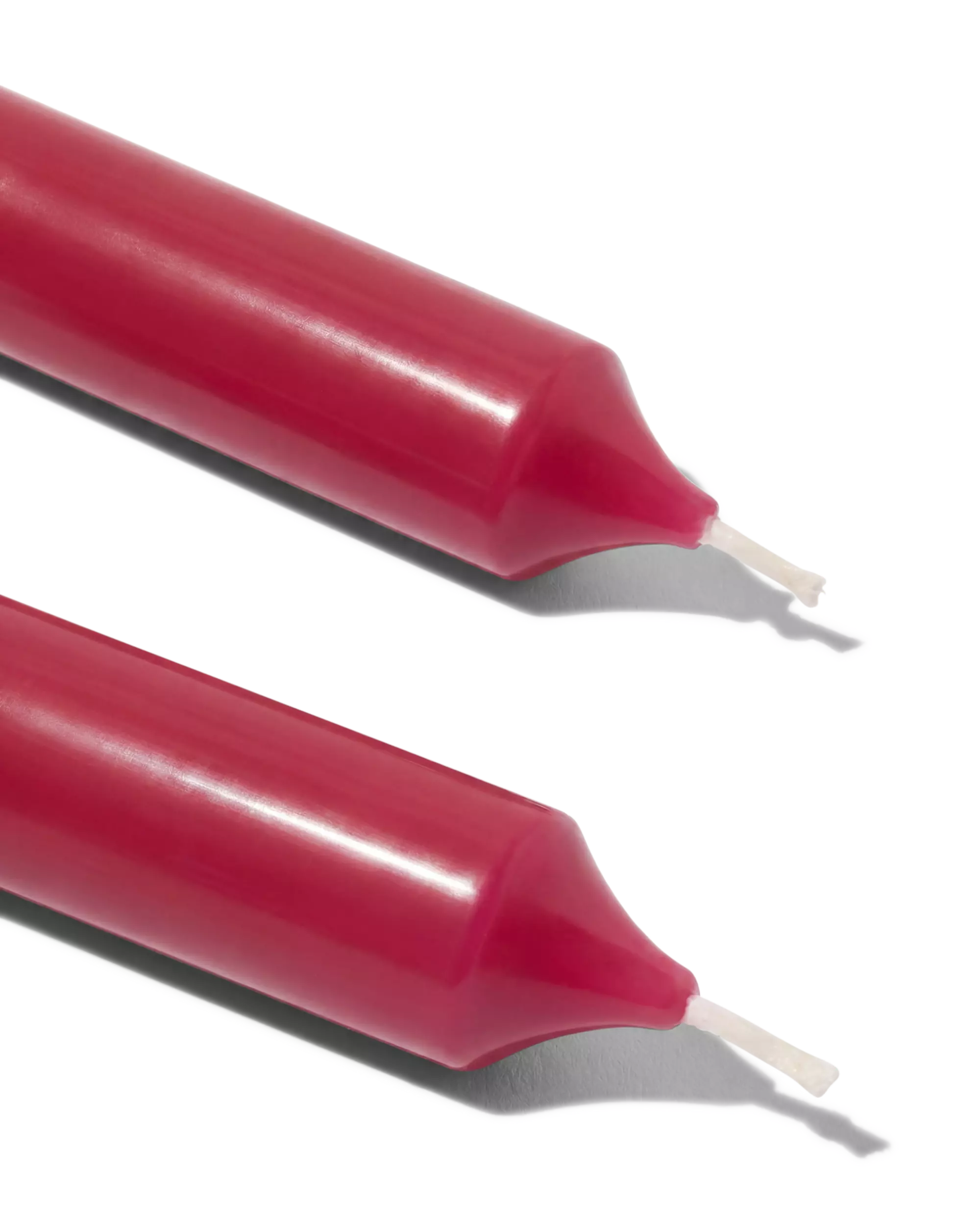12 bougies longues Ø2.2x29 rouge foncé 