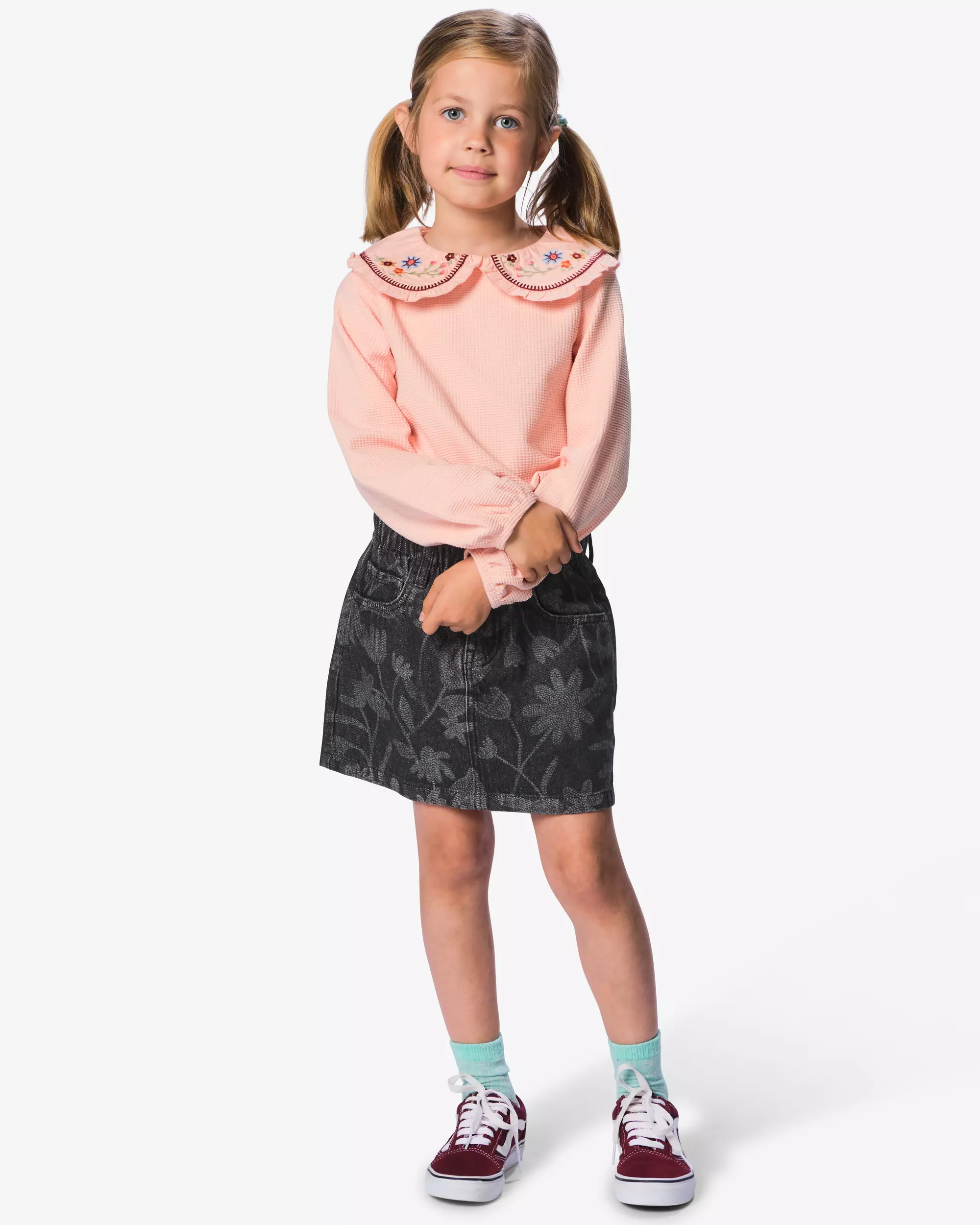kinderrok regular fit bloemen