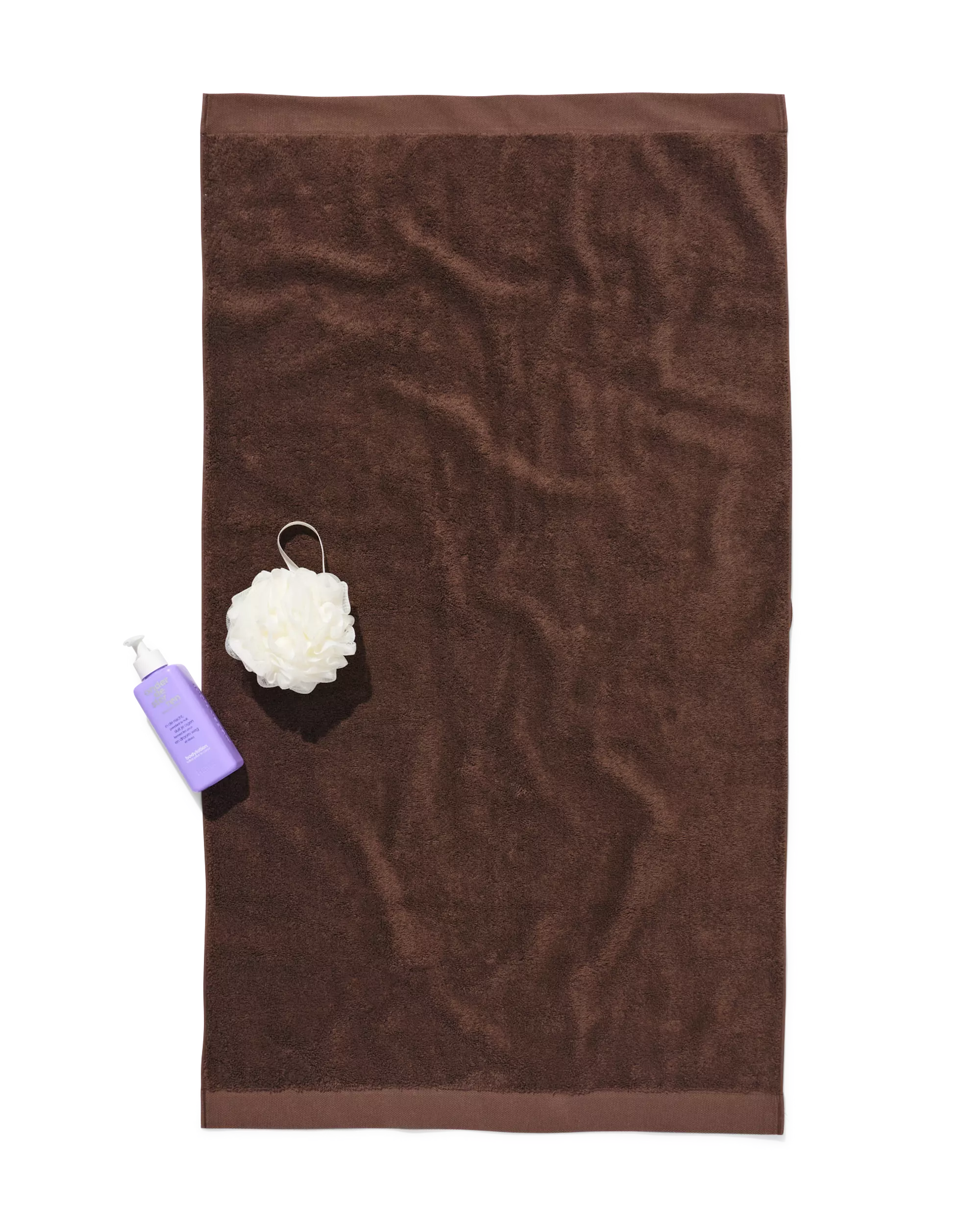 serviette 60 x 110 cm qualité hôtel extra douce marron foncé