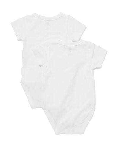 body crois&eacute; &eacute;volutif b&eacute;b&eacute; - 2 pi&egrave;ces blanc blanc - 33300470WHITE - HEMA
