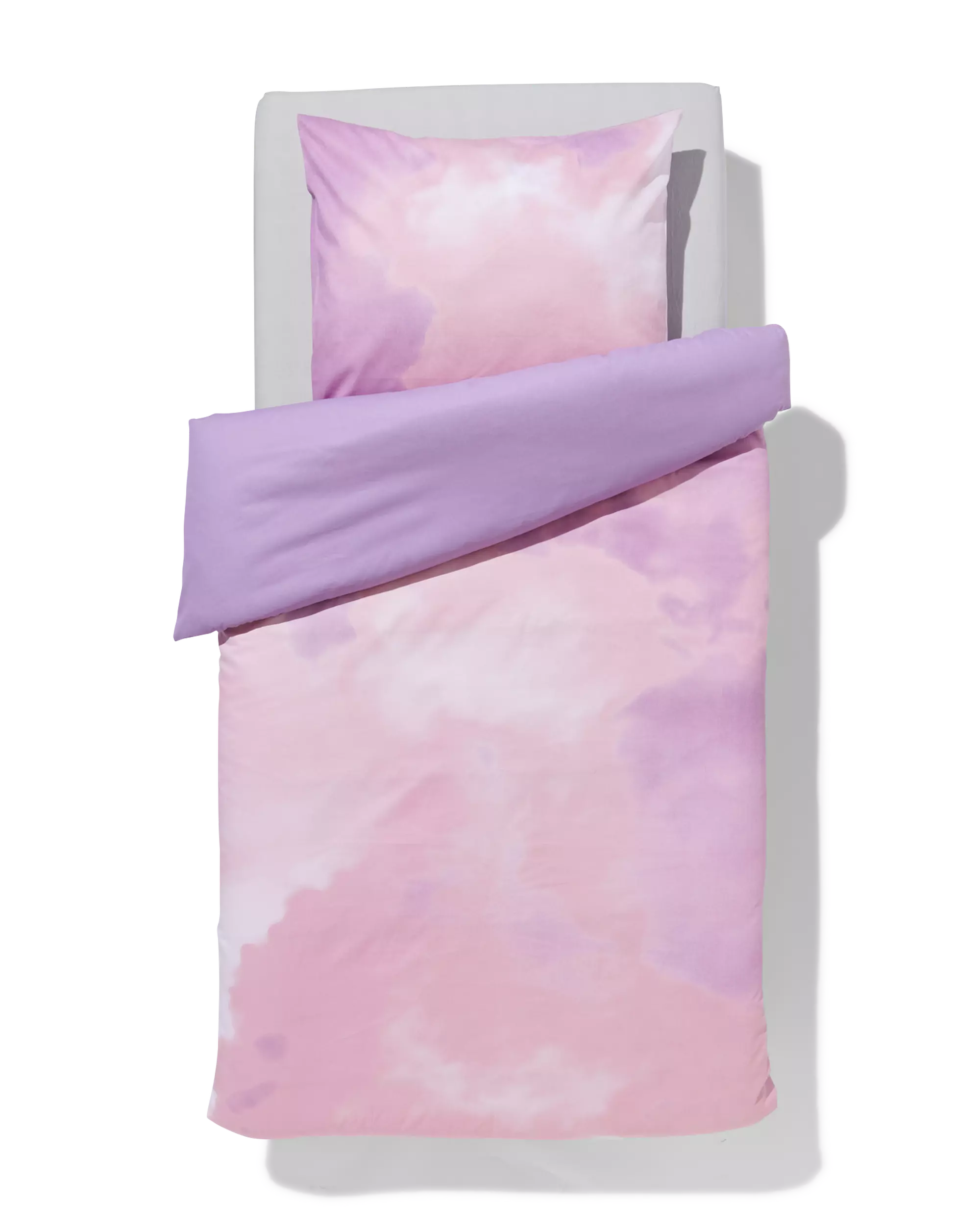 housse de couette coton doux enfant 140x200 nuages