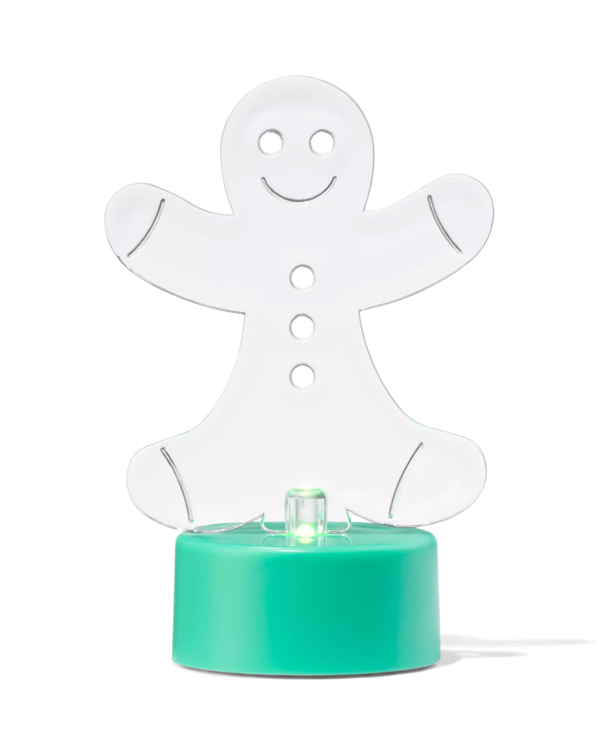 bougie LED bonhomme en pain d'épice