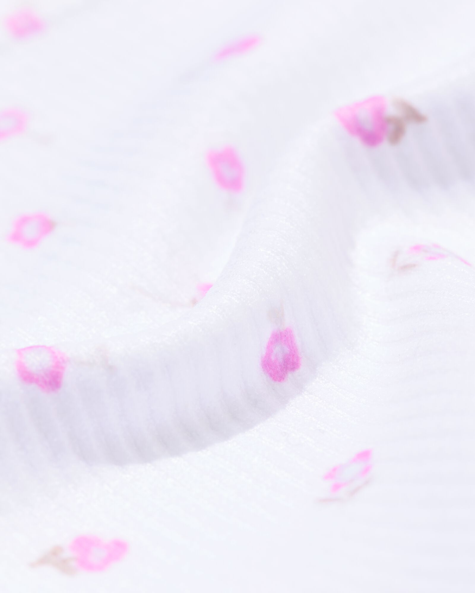 damesslip naadloos rib bloemen wit wit - 19603015WHITE - HEMA