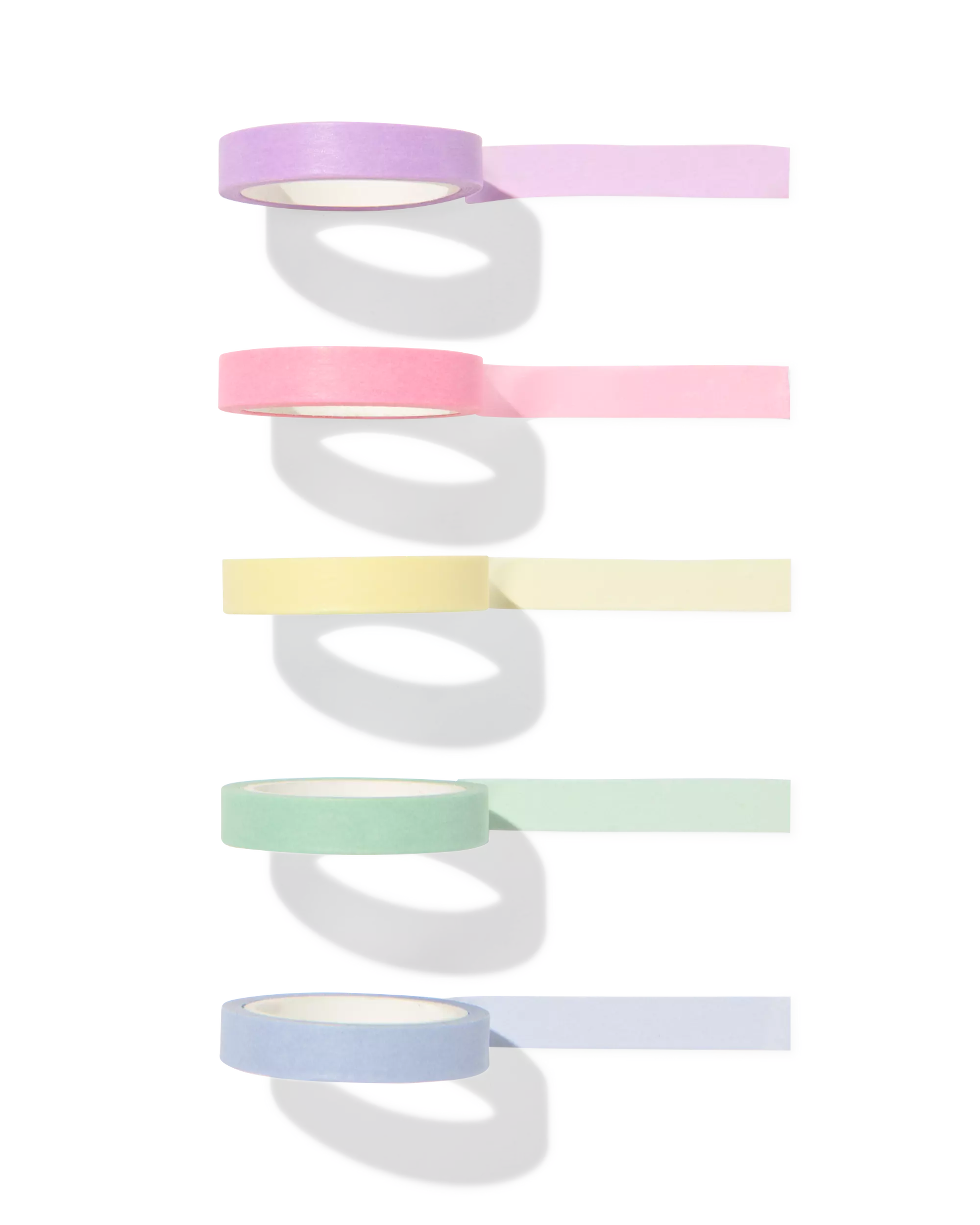 washi tapes regenboog - 5 stuks