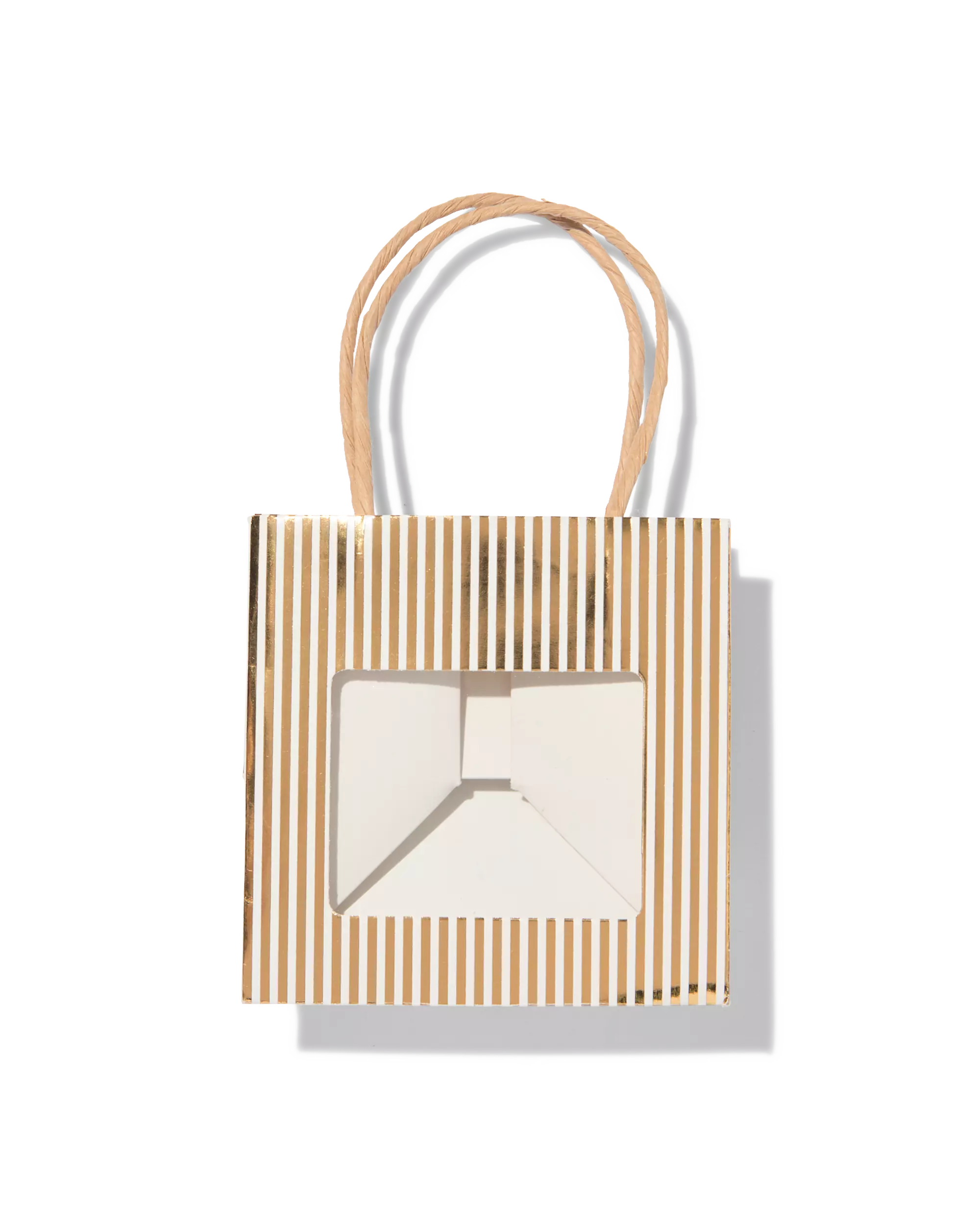 Geschenktüte, 11 × 17,5 cm, mit Fenster, Streifen