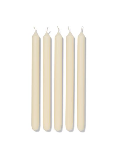 lange huishoudkaarsen &Oslash;2.2x29 ivoor - 12 stuks ivoor 2,2 x 29 - 13503051 - HEMA
