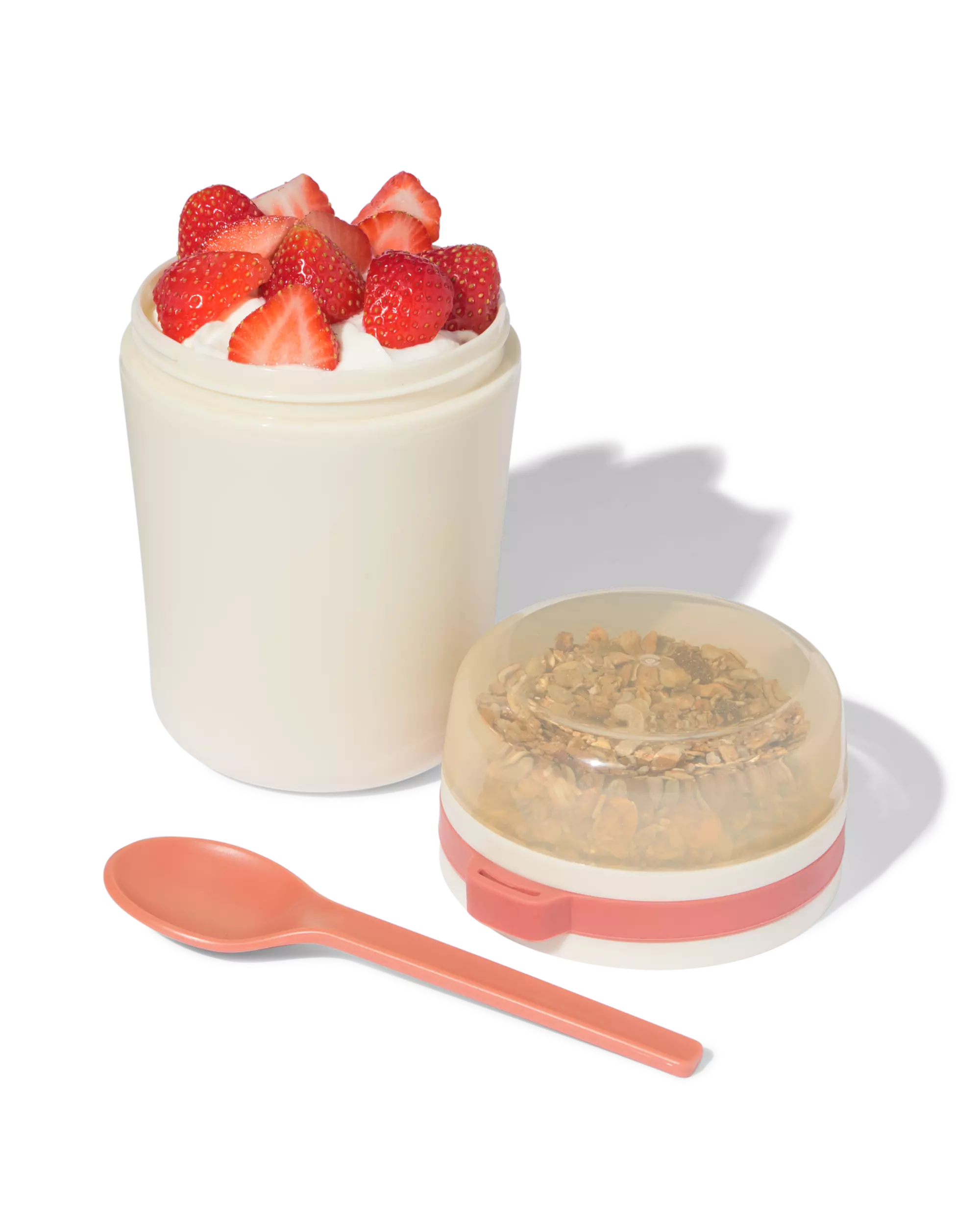 Joghurtbecher zum Mitnehmen 420 ml beige