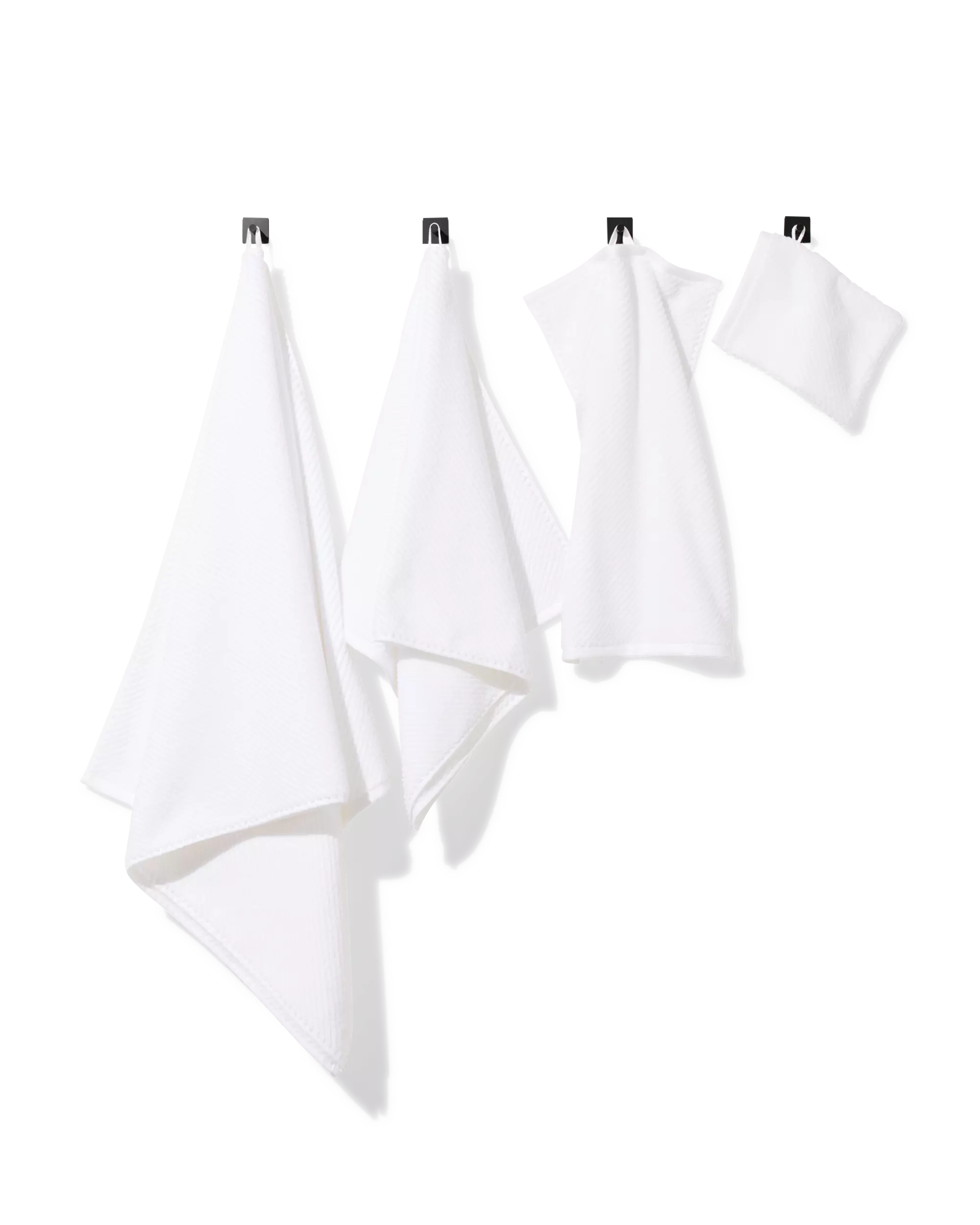 washandje 16x21cm zware kwaliteit diagonaal wit
