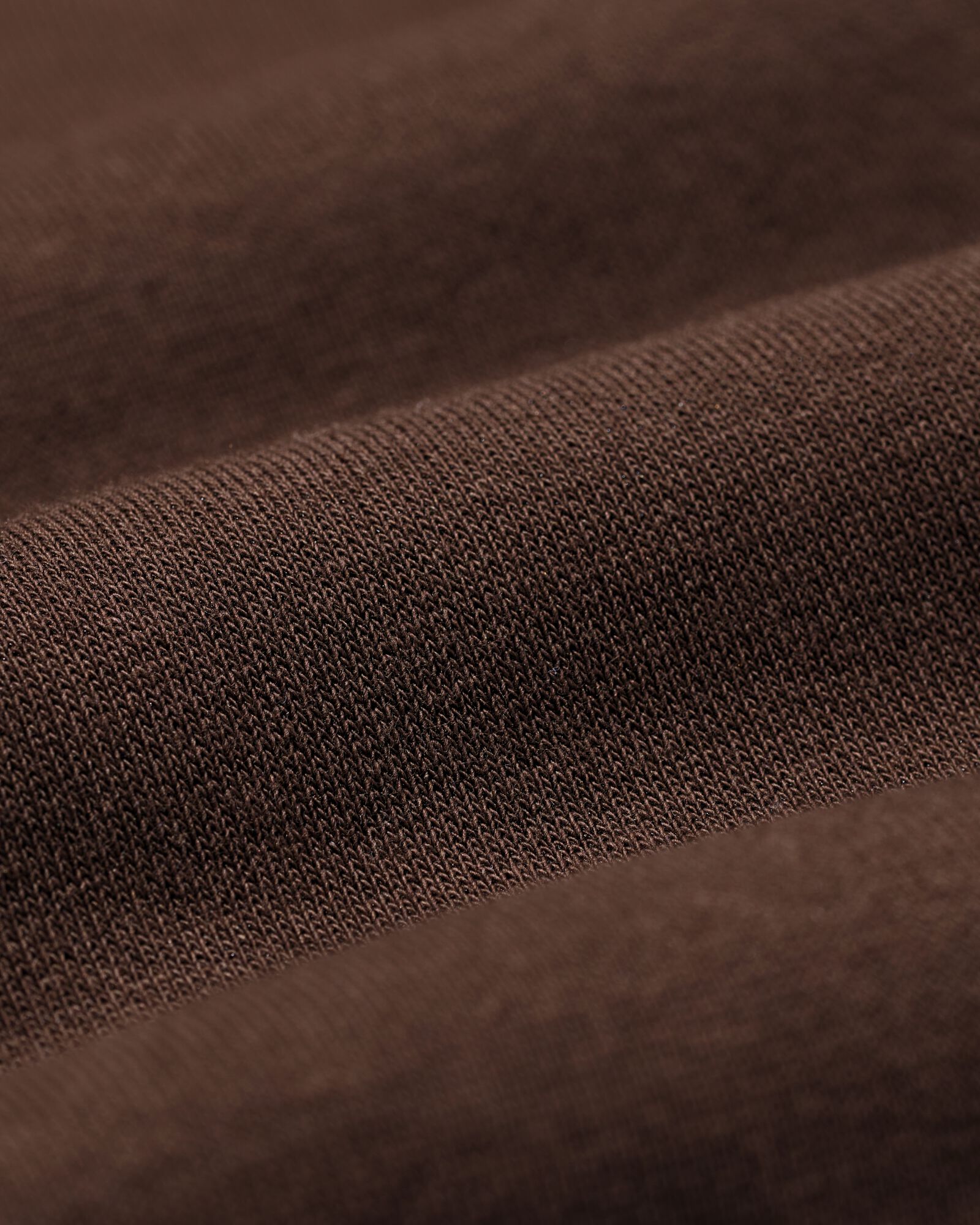 herenvest sweatstof donkerbruin donkerbruin - 2101030DARKBROWN - HEMA