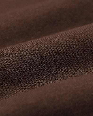 herenvest sweatstof donkerbruin donkerbruin - 2101030DARKBROWN - HEMA