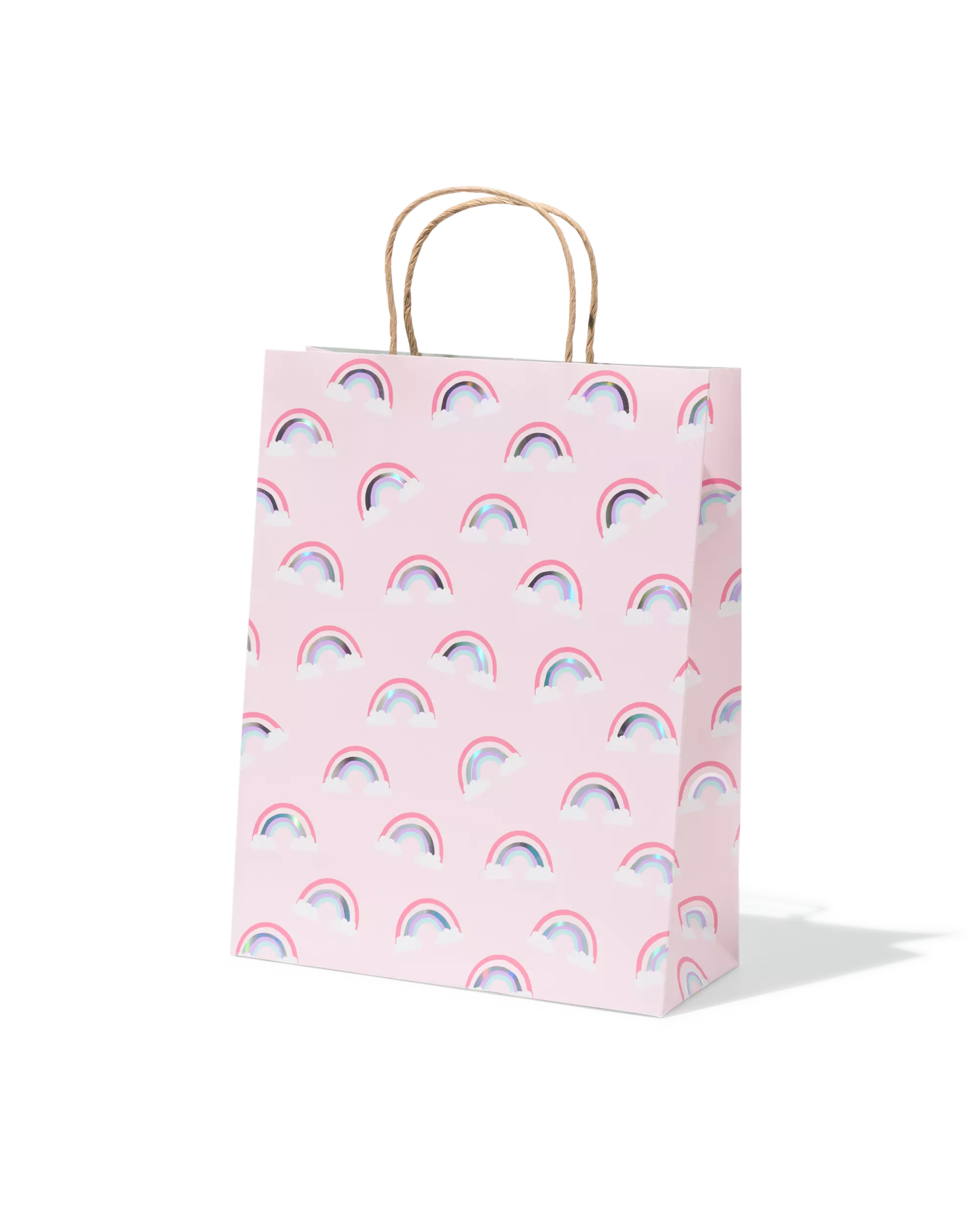 Geschenktüte L, 31 × 24 cm, Papier, Regenbogen