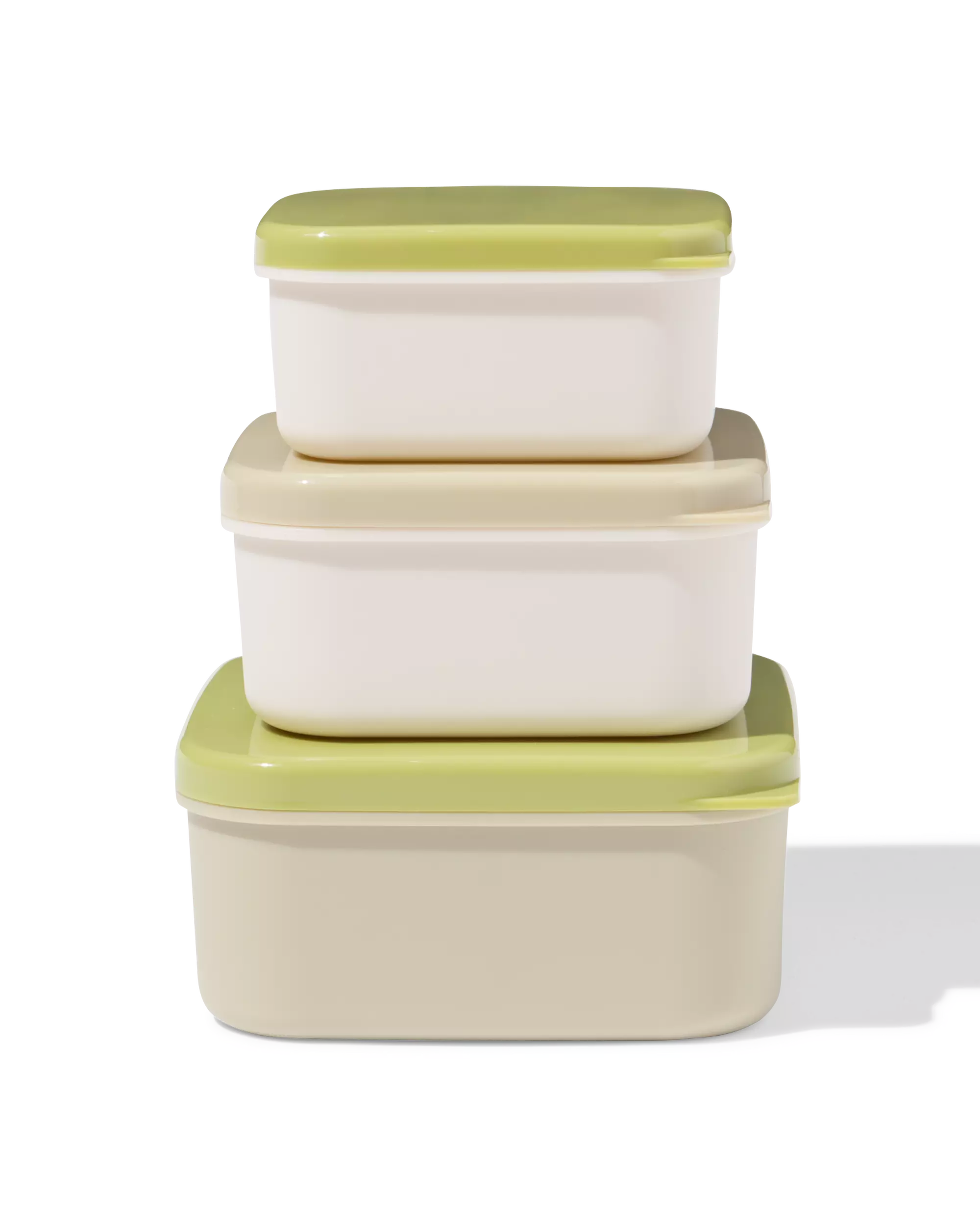 snackboxen groen - 3 stuks