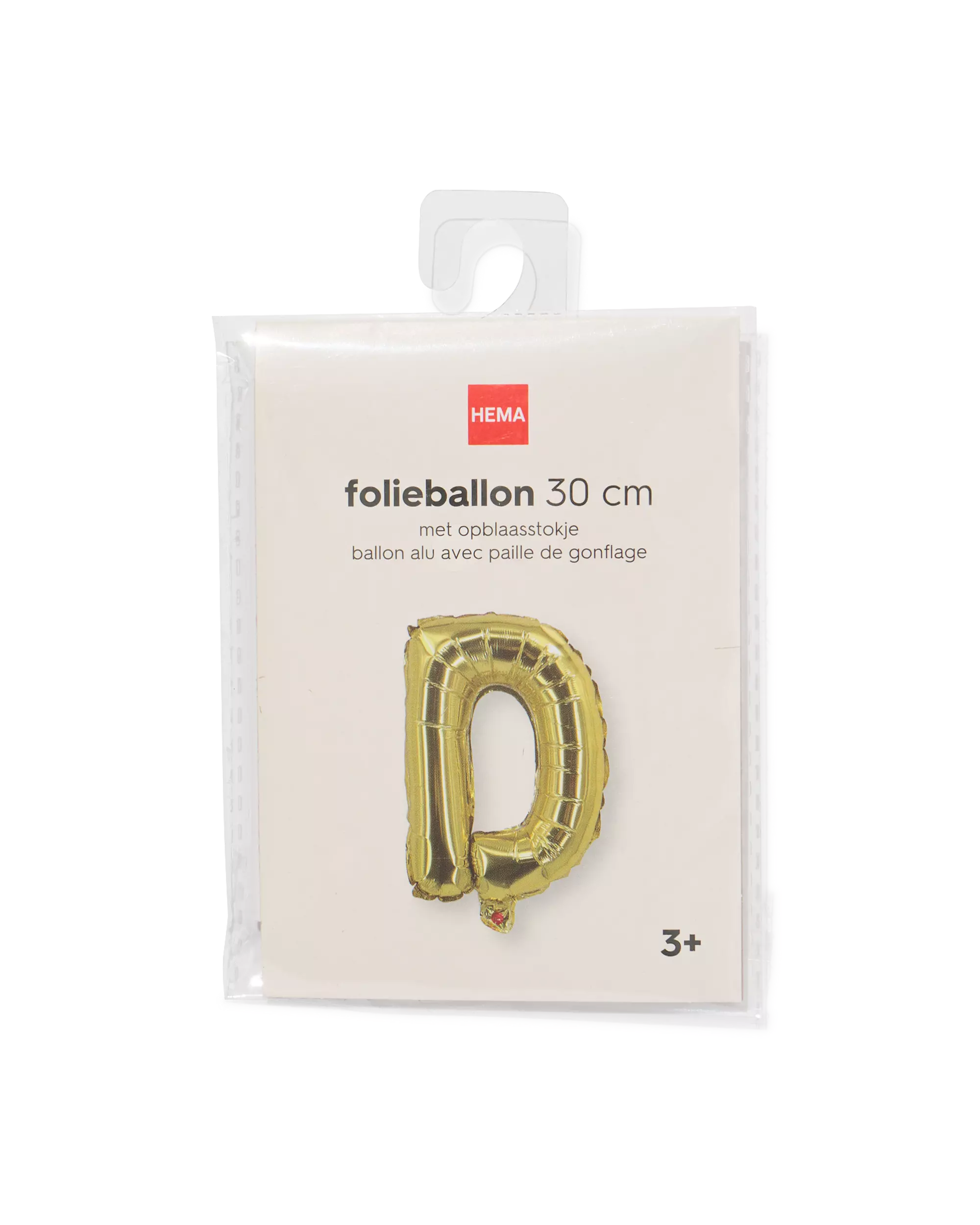 ballon alu lettre D 30cm doré