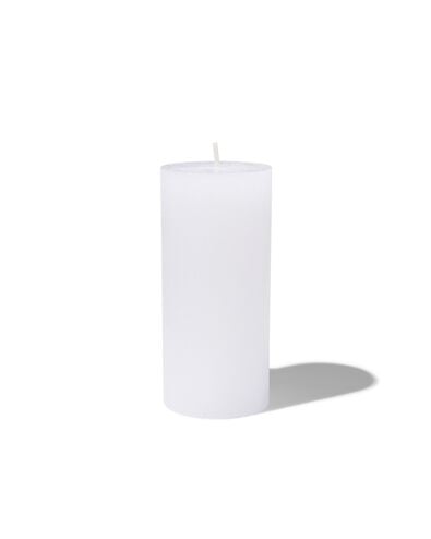 bougie rustique &Oslash;5x11cm blanc blanc 5 x 11 - 13503409 - HEMA