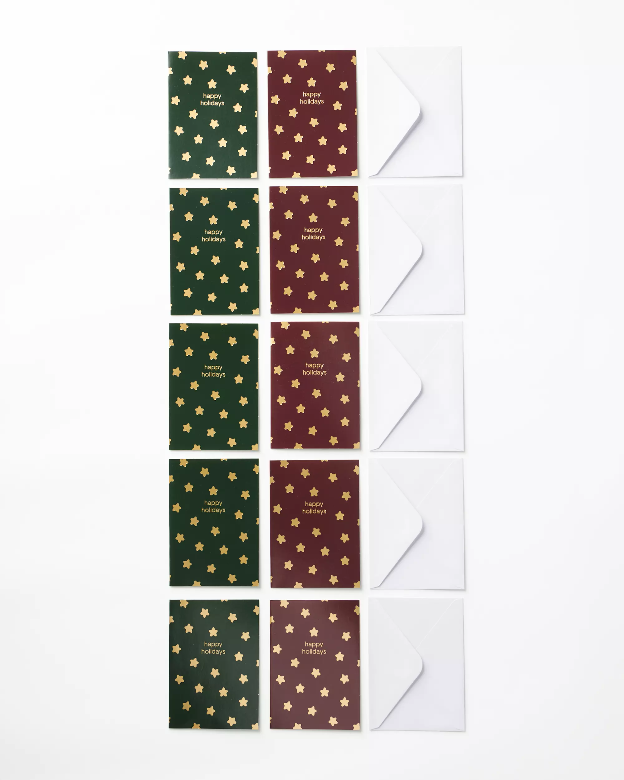 cartes de Noël étoiles - 10 pièces