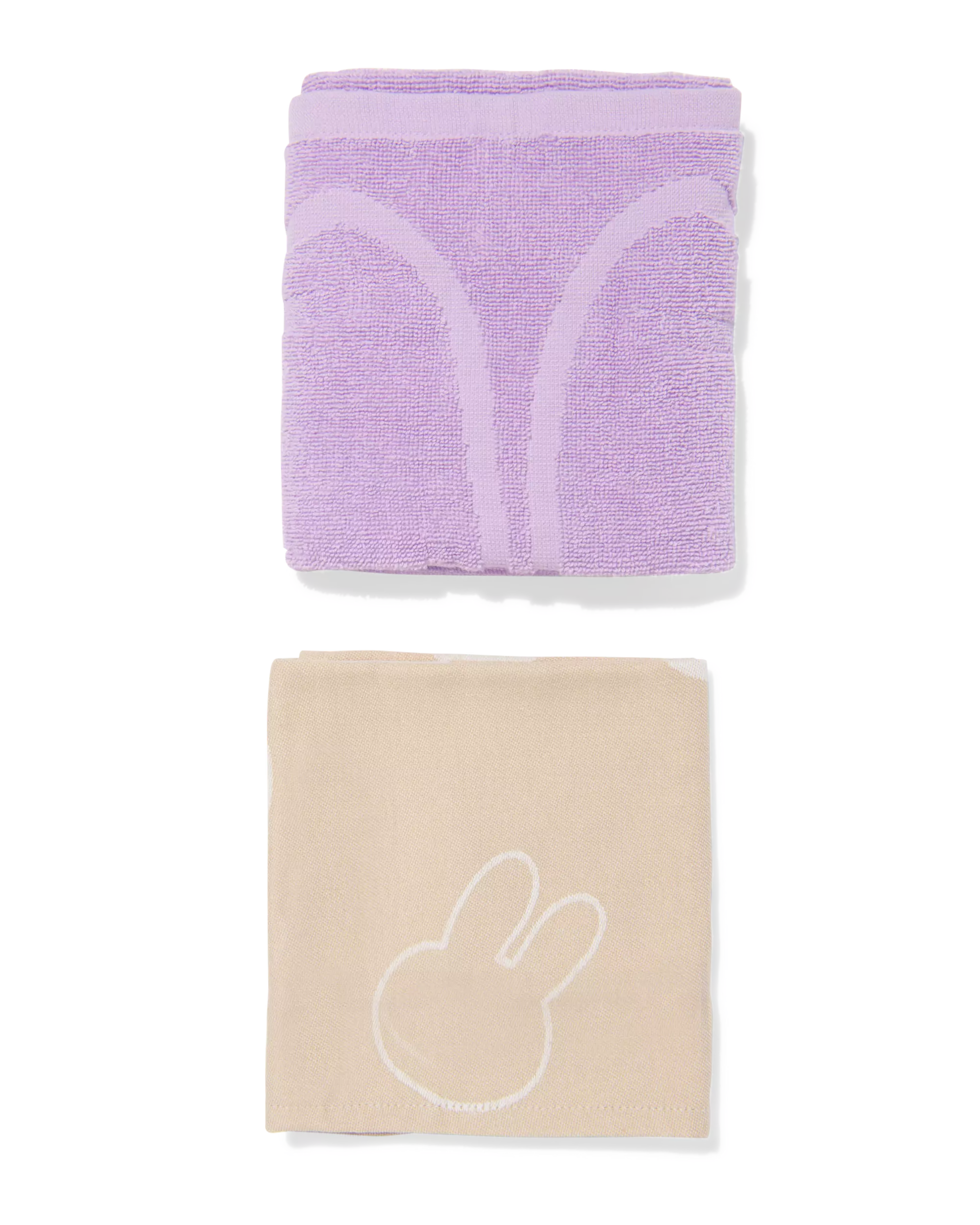 set de torchon et serviette Miffy 65x65 cm 