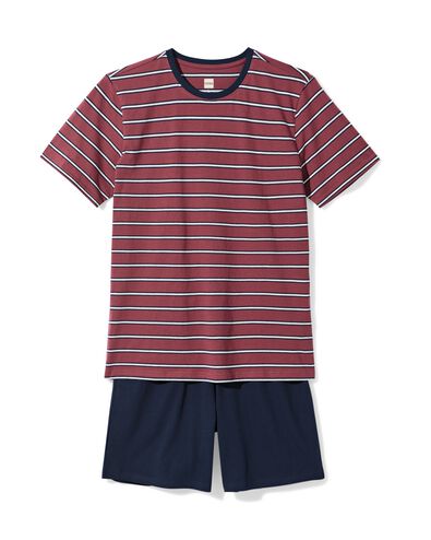 pyjashort homme Jaap jersey retro bleu fonc&eacute; - 23686510DARKBLUE - HEMA