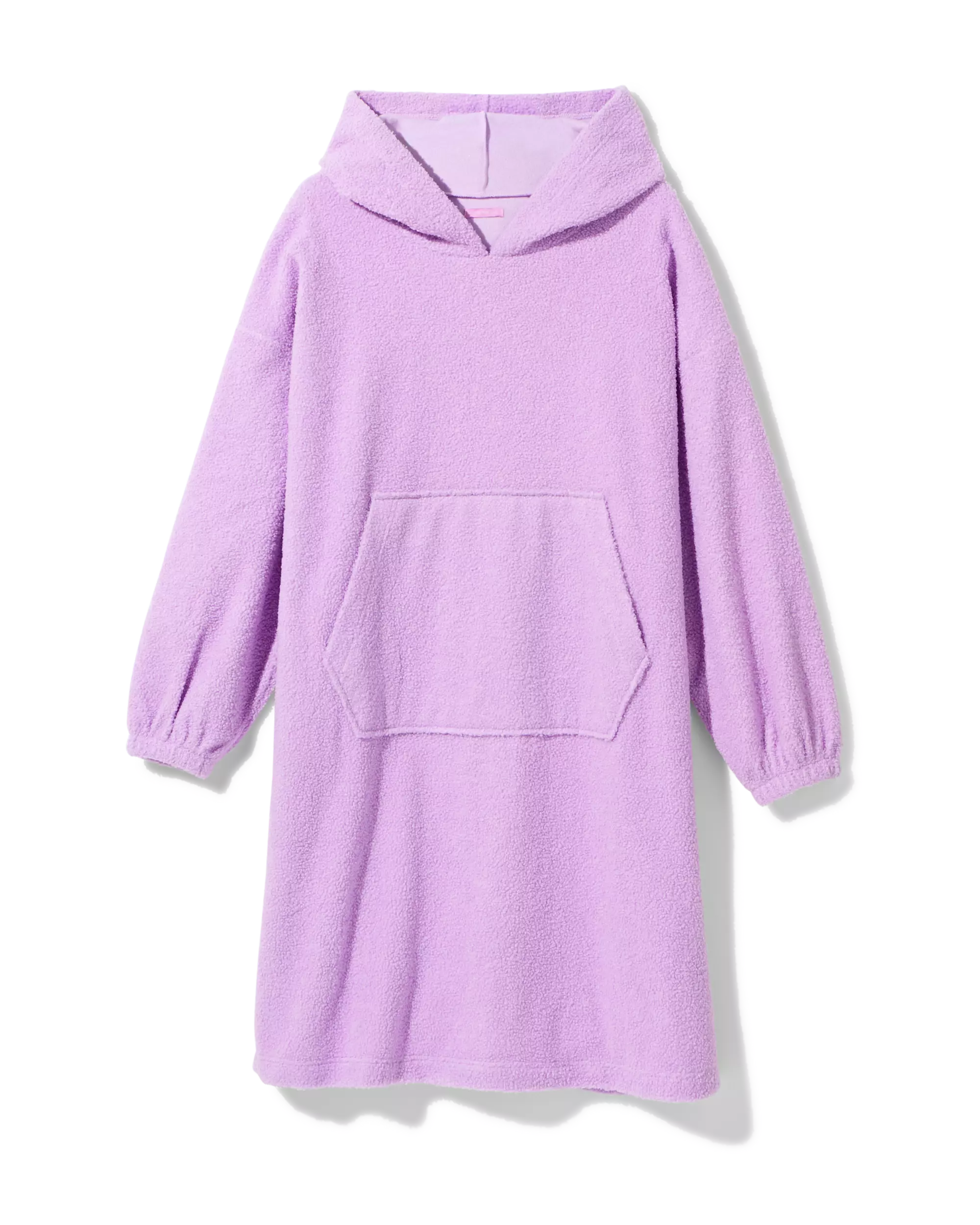 sweat à capuche snuggle femme teddy rose