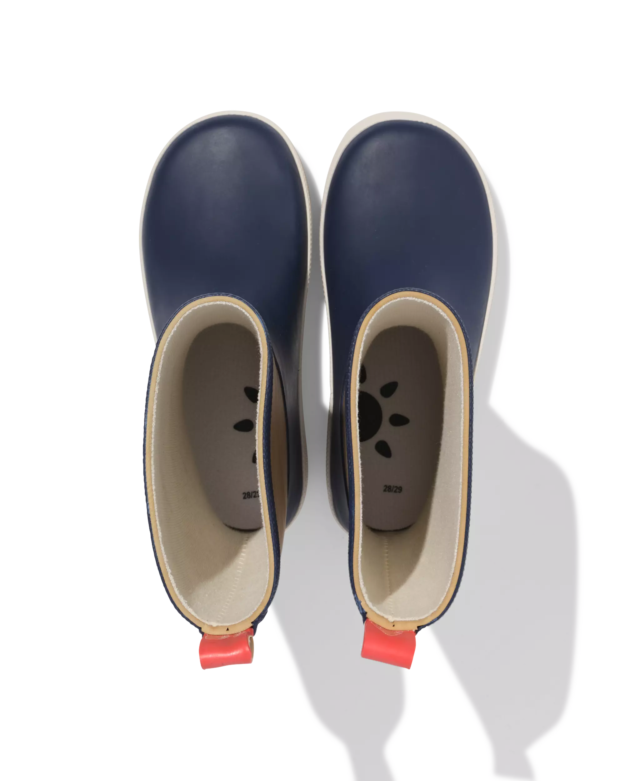 kinderregenlaars kleurblokken blauw
