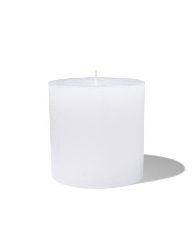bougie rustique &Oslash;10x10 cm blanc blanc 10 x 10 - 13502253 - HEMA
