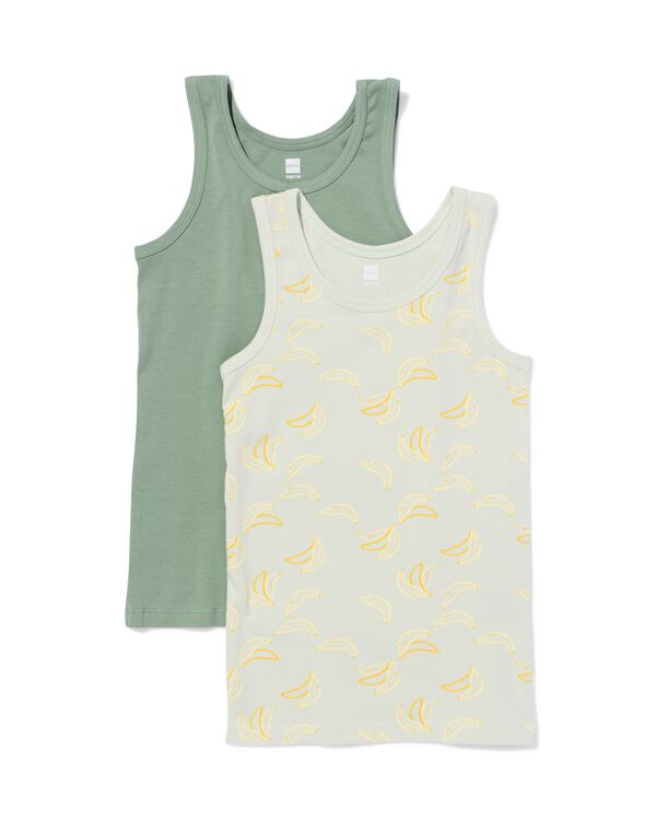 kinderhemd bananen - 2 stuks groen groen - 19203460GREEN - HEMA