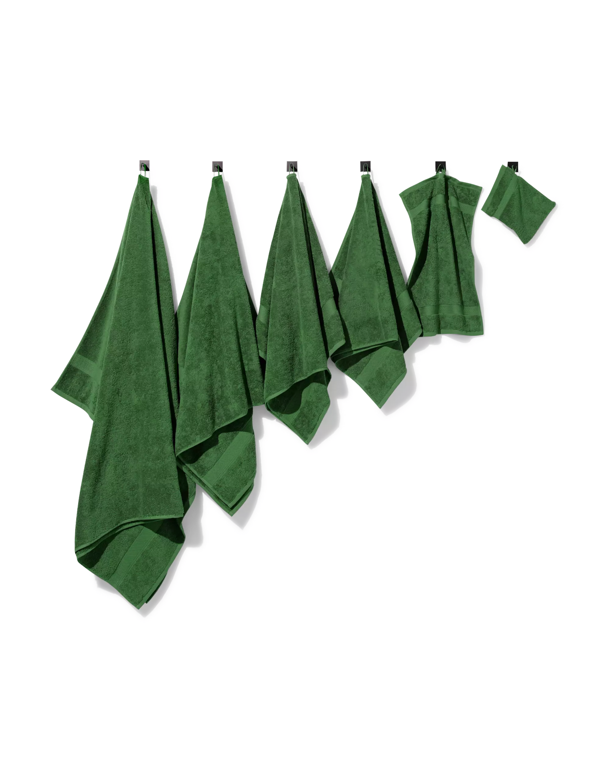 serviette 50x100 cm qualité supérieure vert forêt