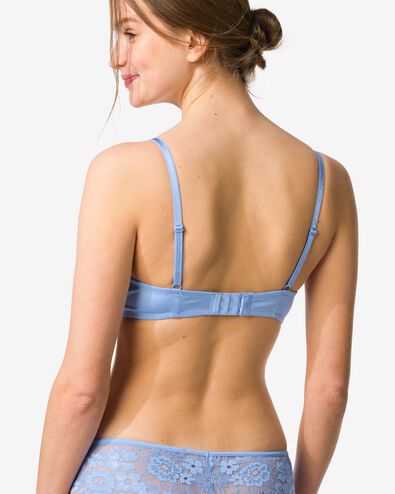 Vorgeformter Spitzen-BH mit B&uuml;gel blau - 21805570BLUE - HEMA
