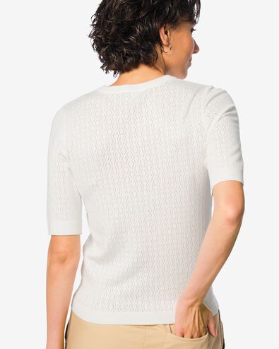 Damenpullover, strukturiert wei&szlig; wei&szlig; - 36212940WHITE - HEMA