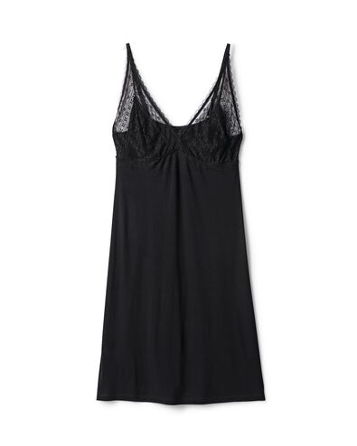 chemise de nuit femme viscose noir noir - 23400671BLACK - HEMA