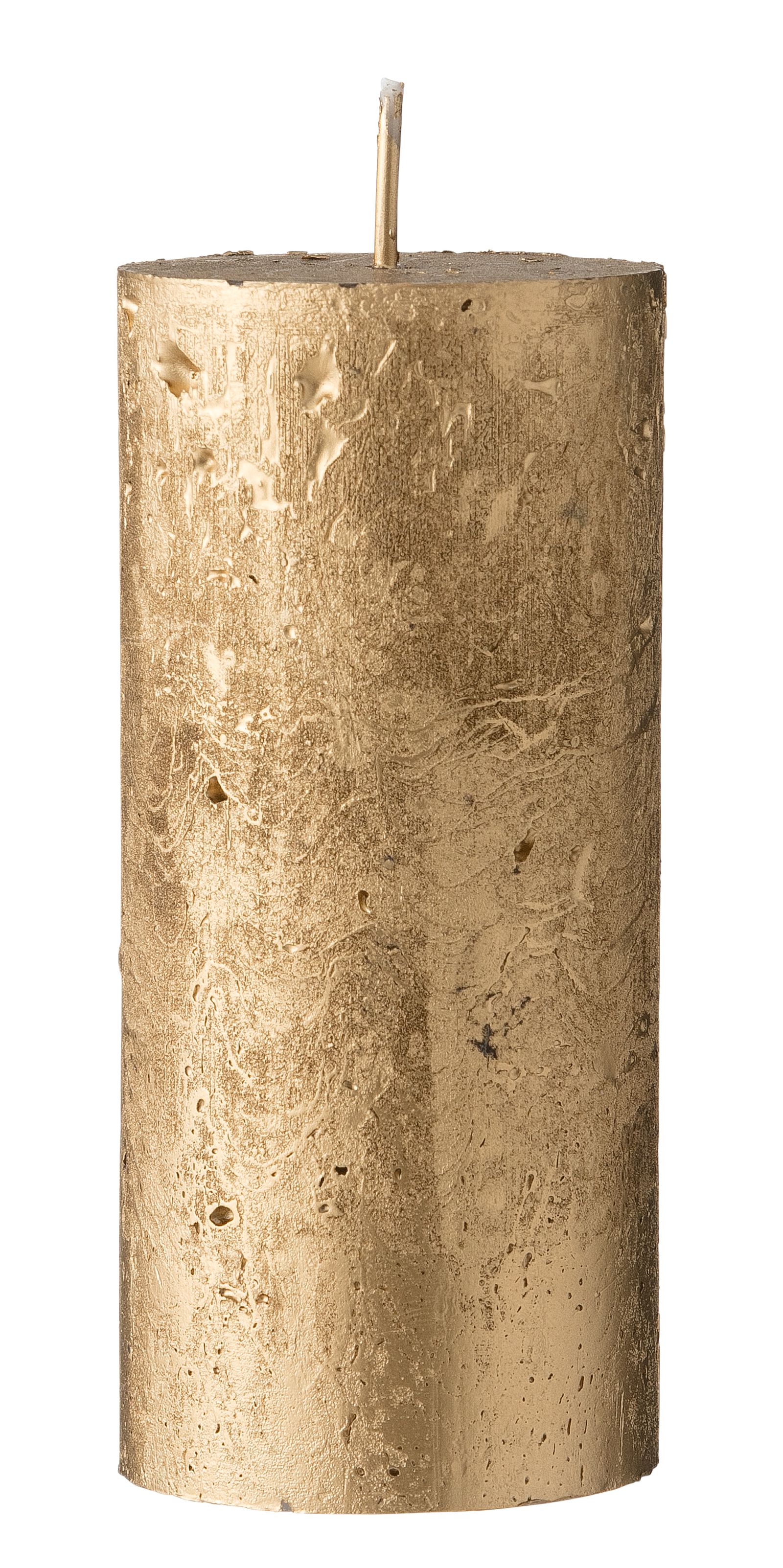bougie rustique - 11x5 cm - or dor&eacute; 5 x 11 - 13501847 - HEMA