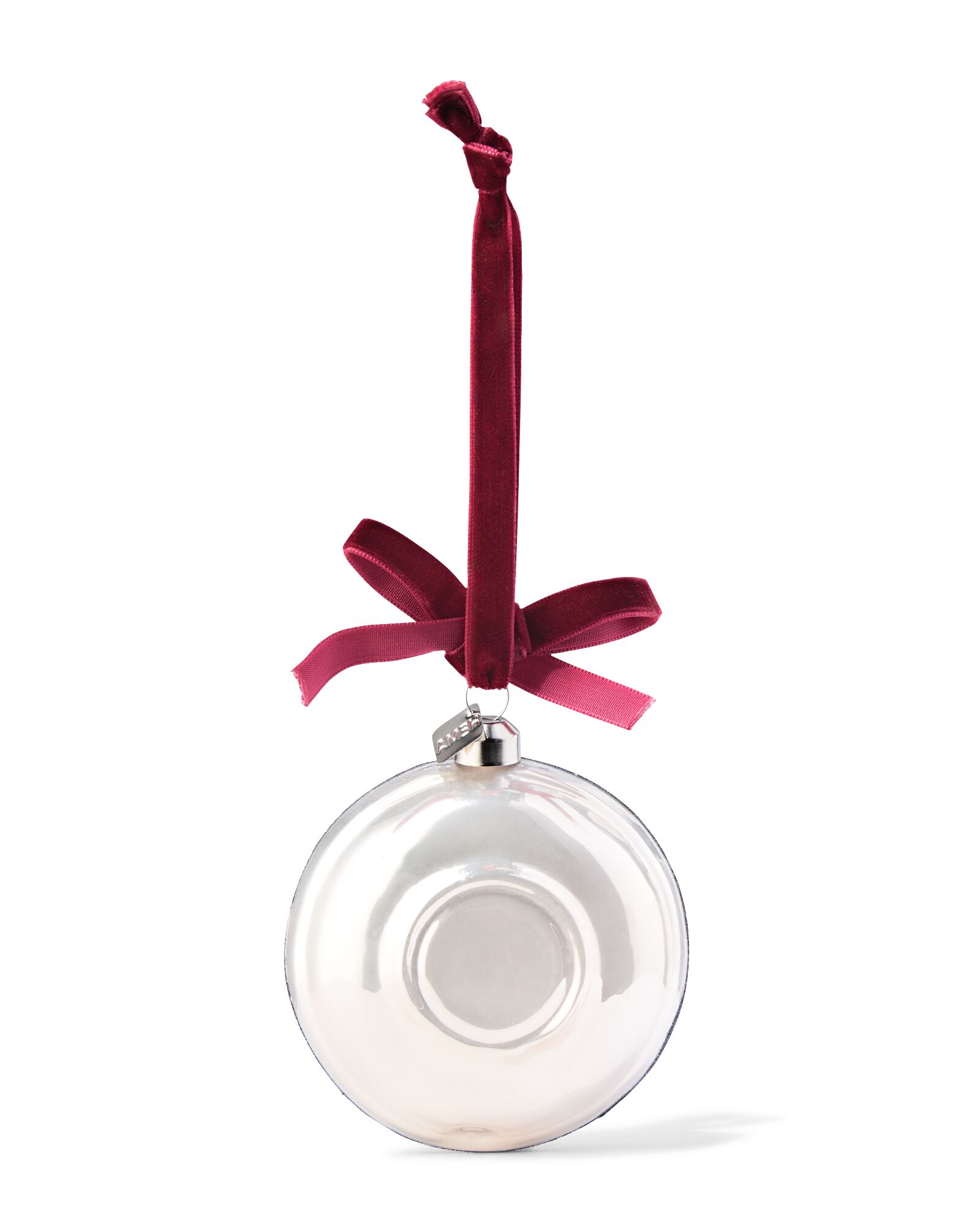 kersthanger 8.2cm glas oesters - 25102088 - HEMA
