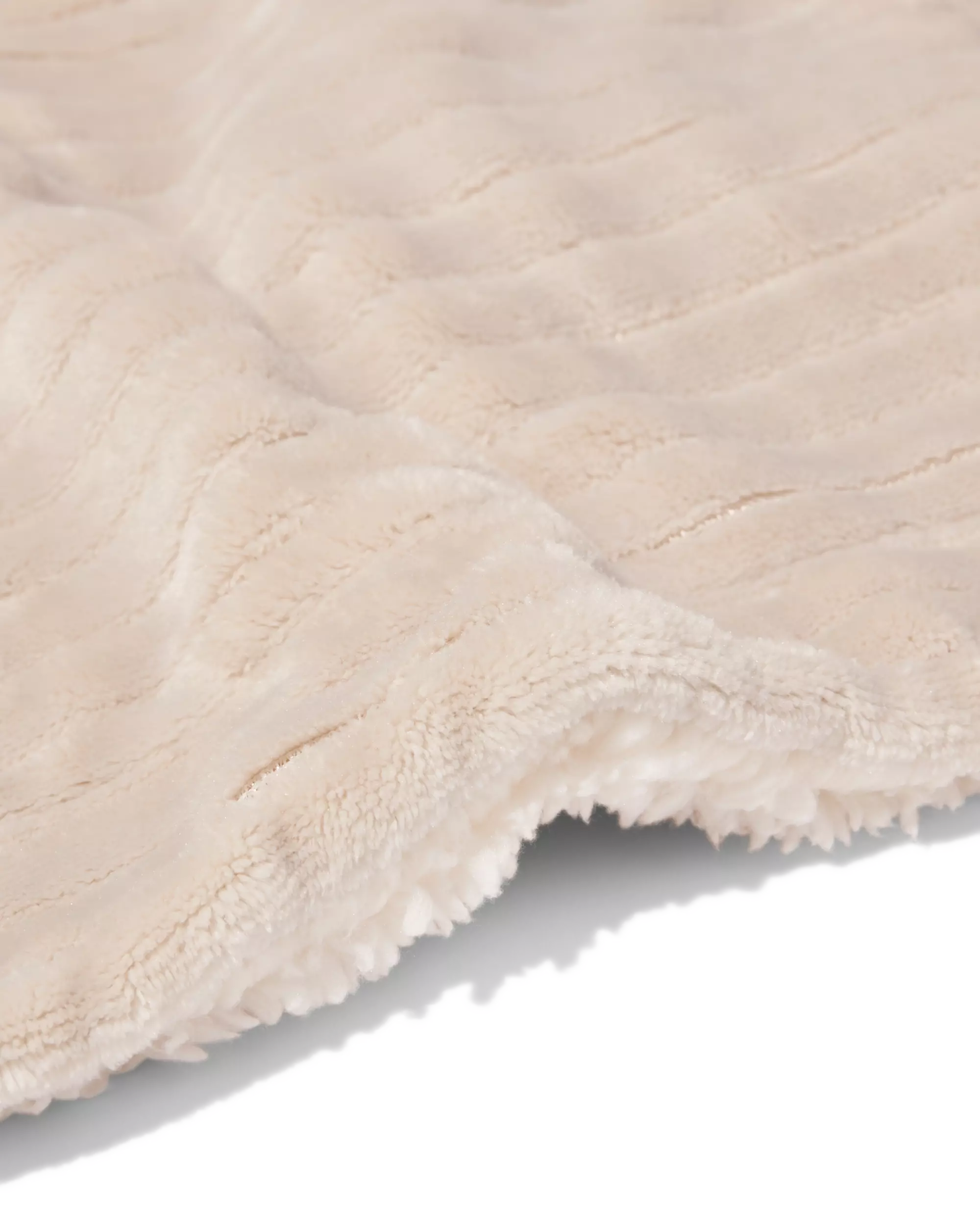 plaid 150x130cm sherpa beige