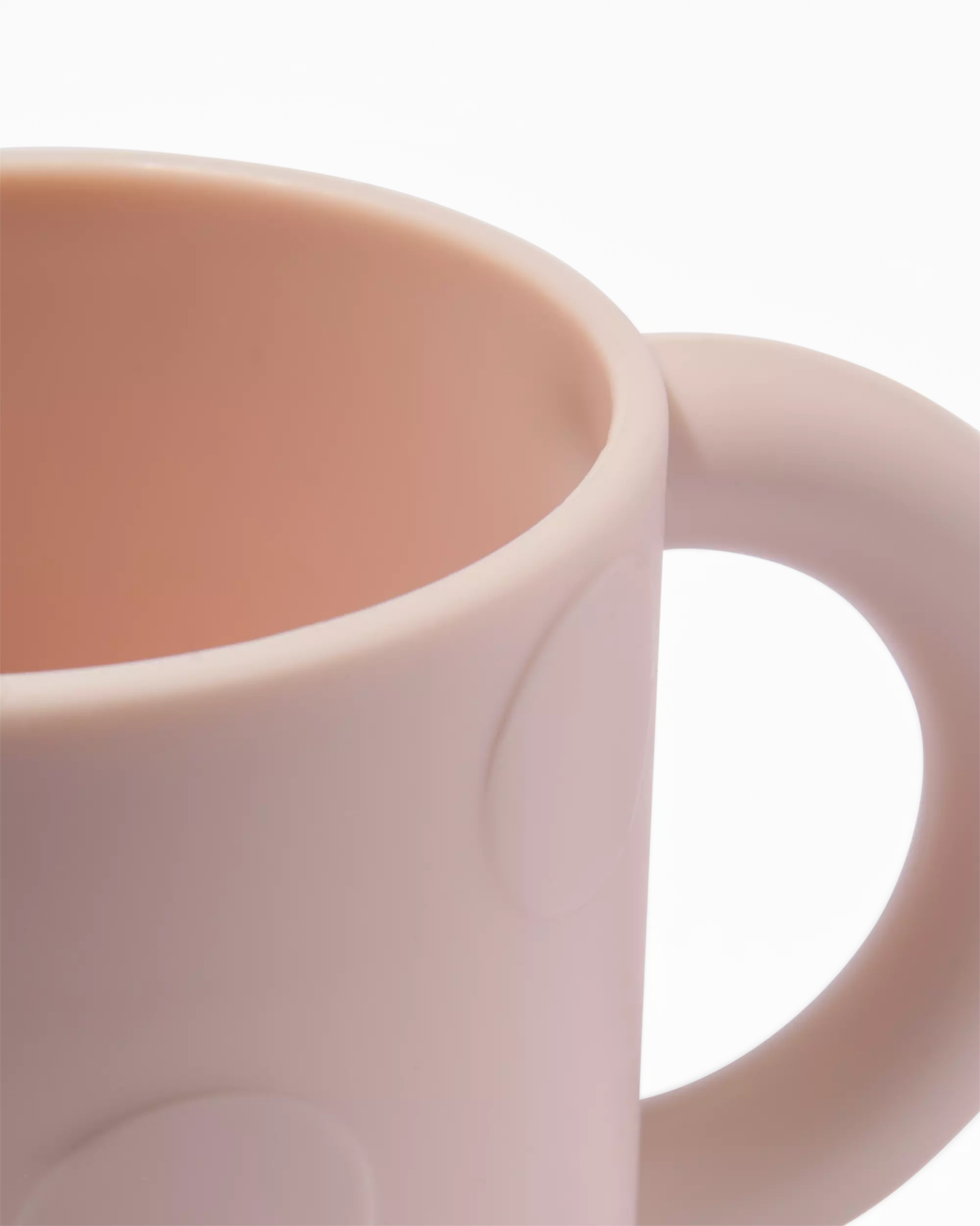 beker met handgrepen beige