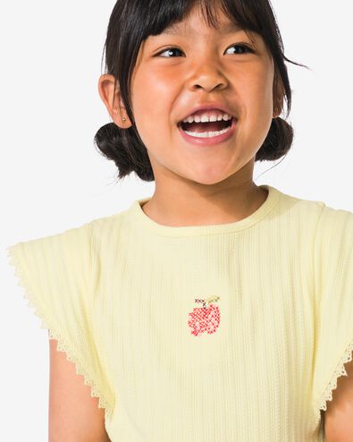 t-shirt enfant jaune p&acirc;le - 30829006LIGHTYELLOW - HEMA