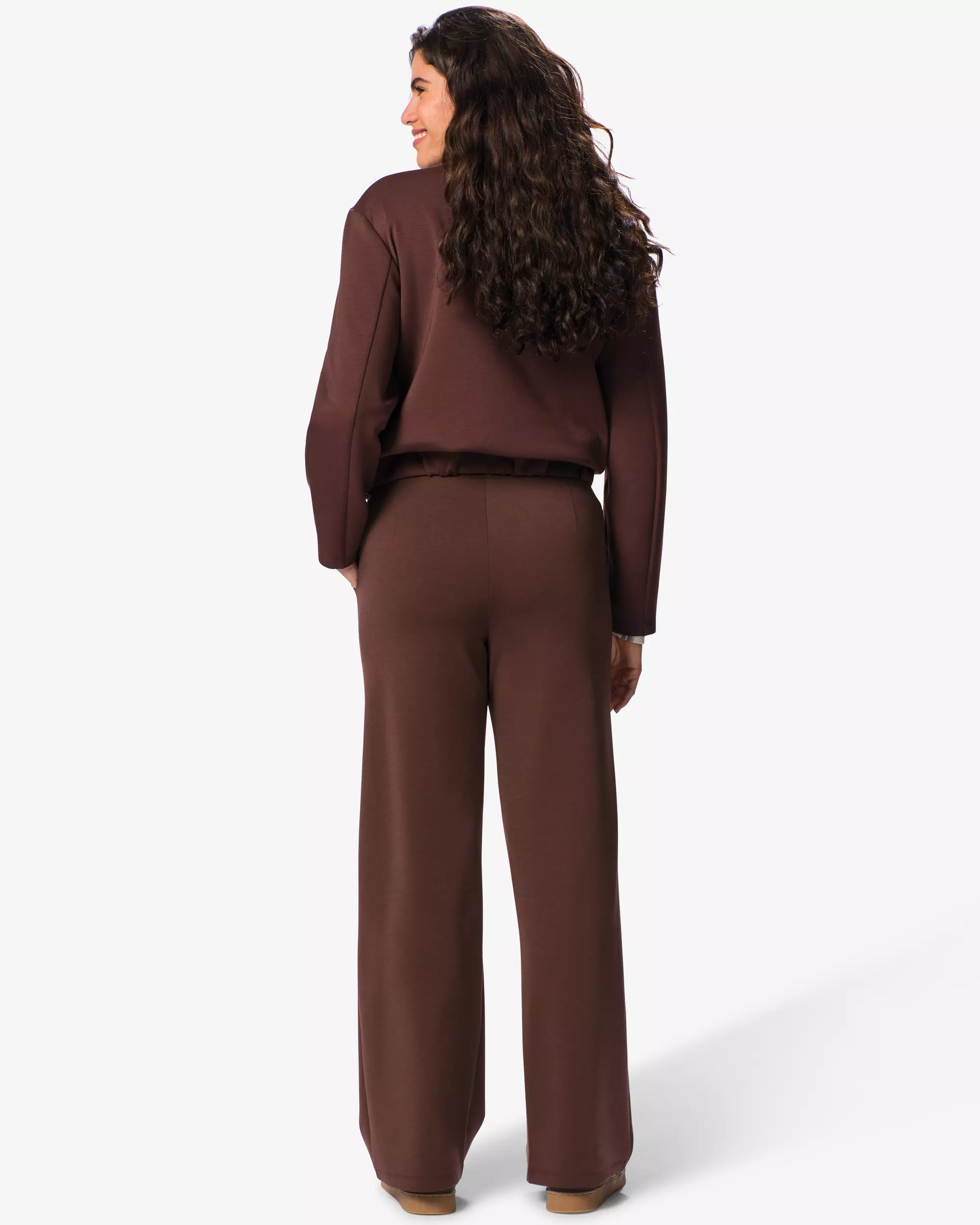 pantalon femme regular fit jersey