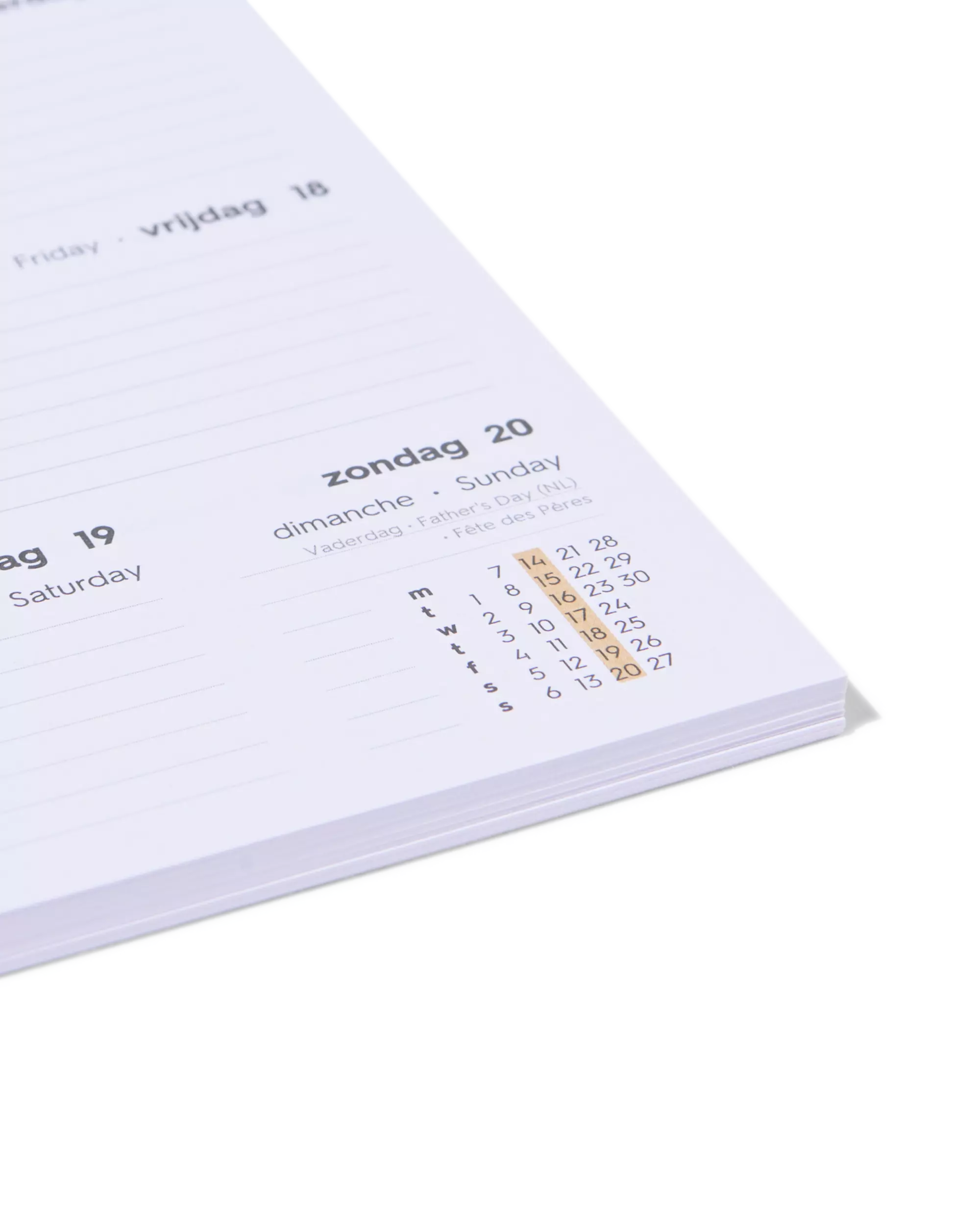 agenda navulling 2027 12.8x9.4cm