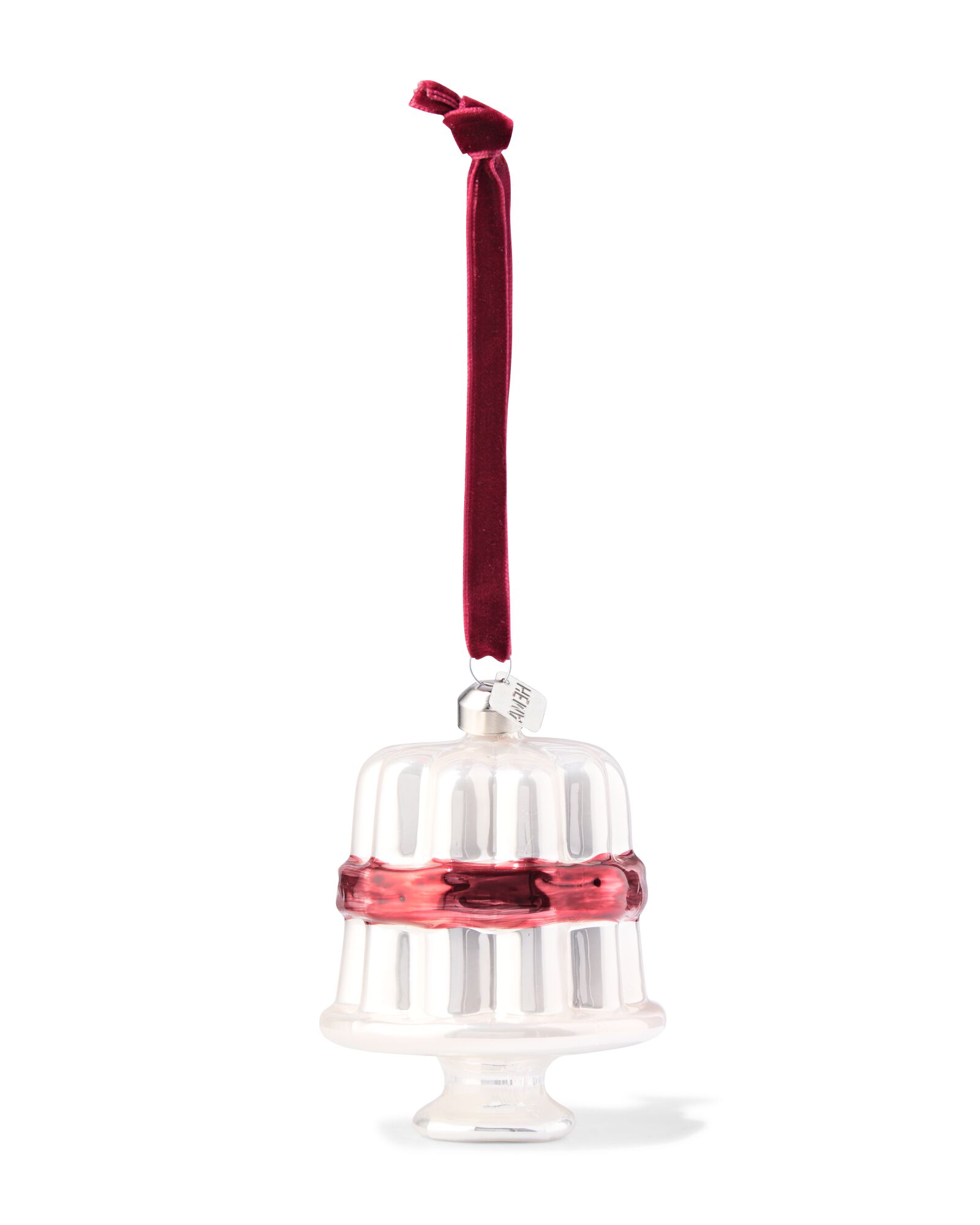 kersthanger 9cm glas taart - 25102085 - HEMA