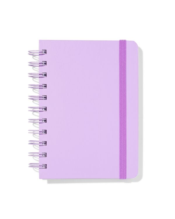carnet A6 lign&eacute; lilas - 14120121 - HEMA
