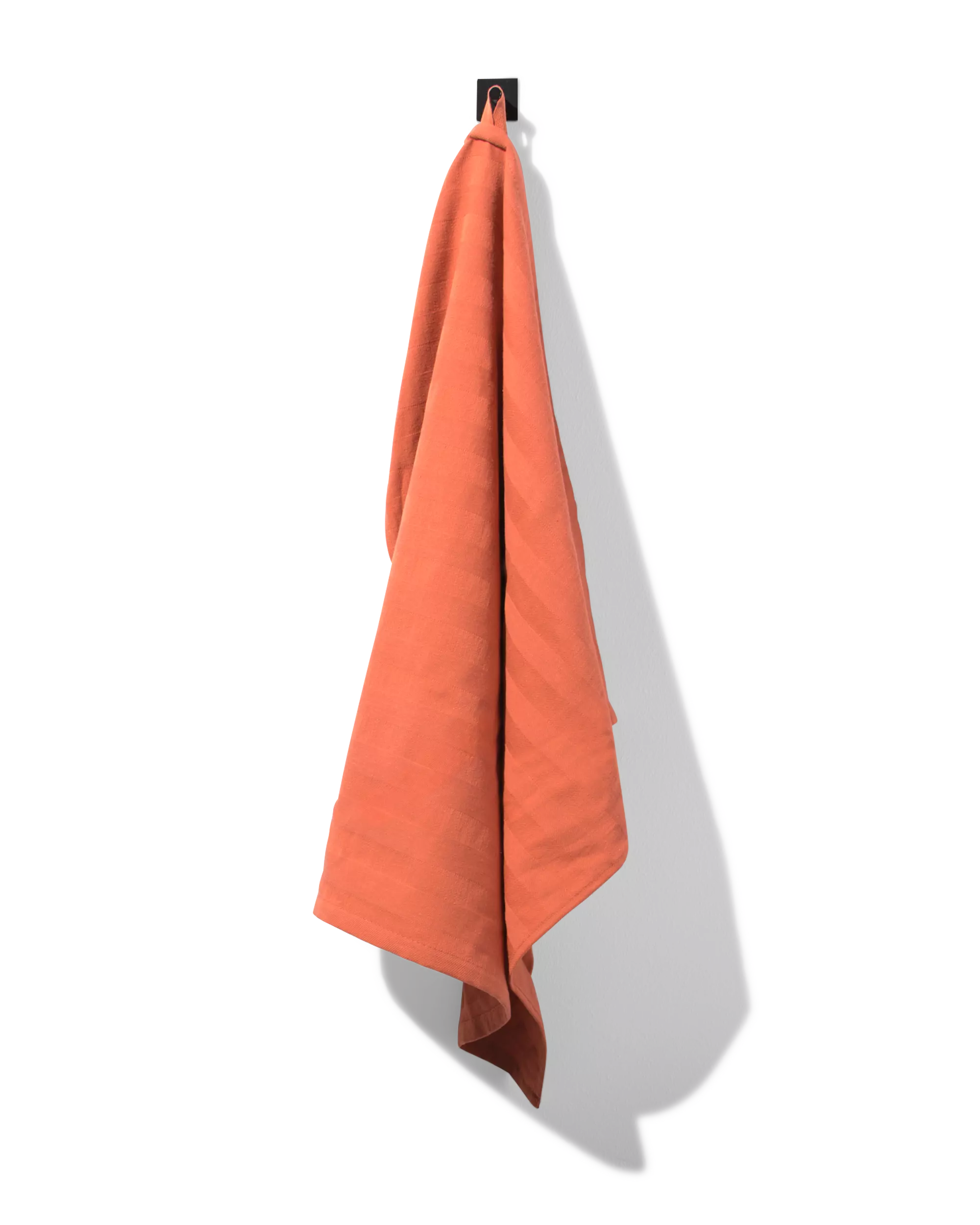 torchon 65 x 65 cm coton corail