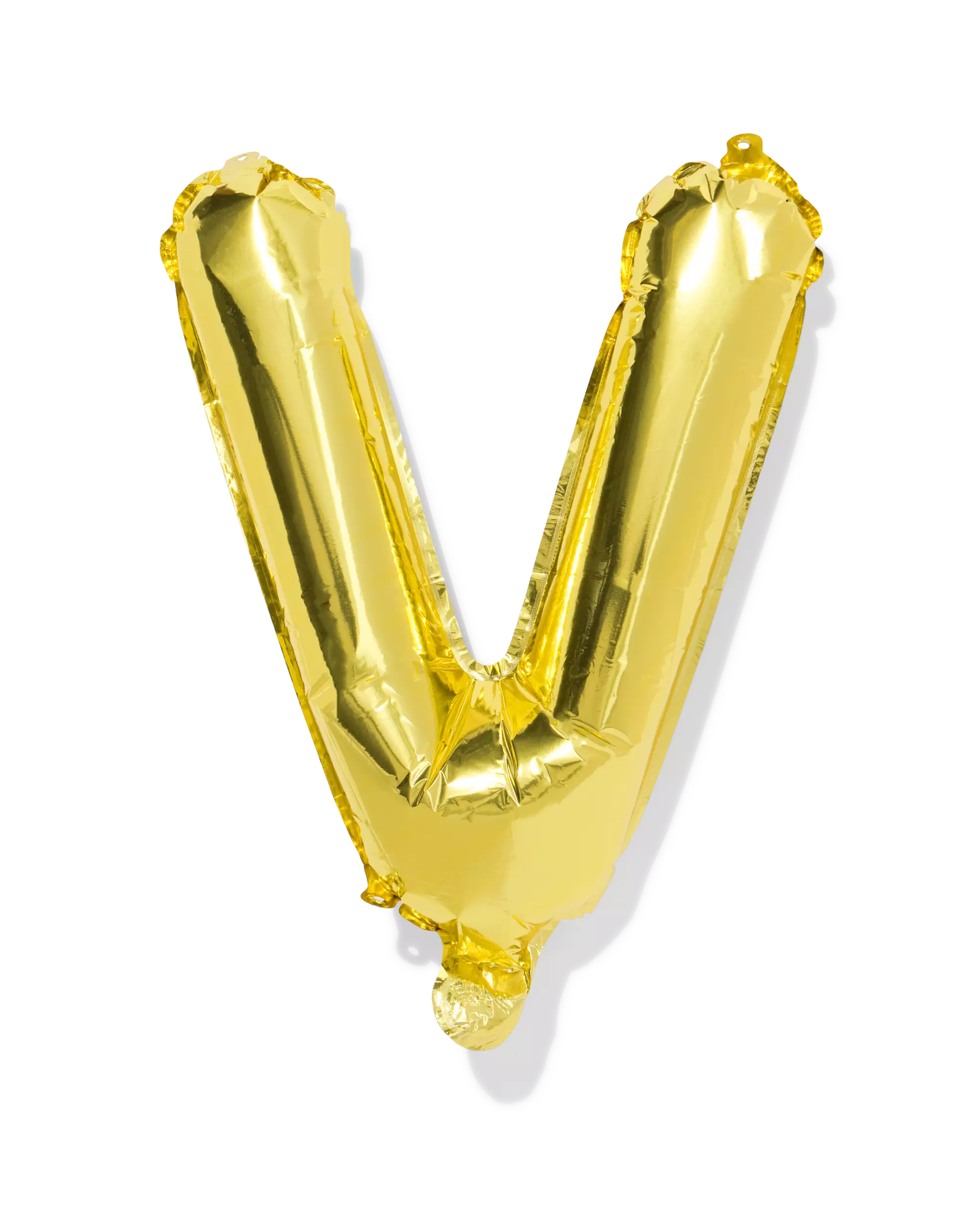 ballon alu lettre V 30cm doré