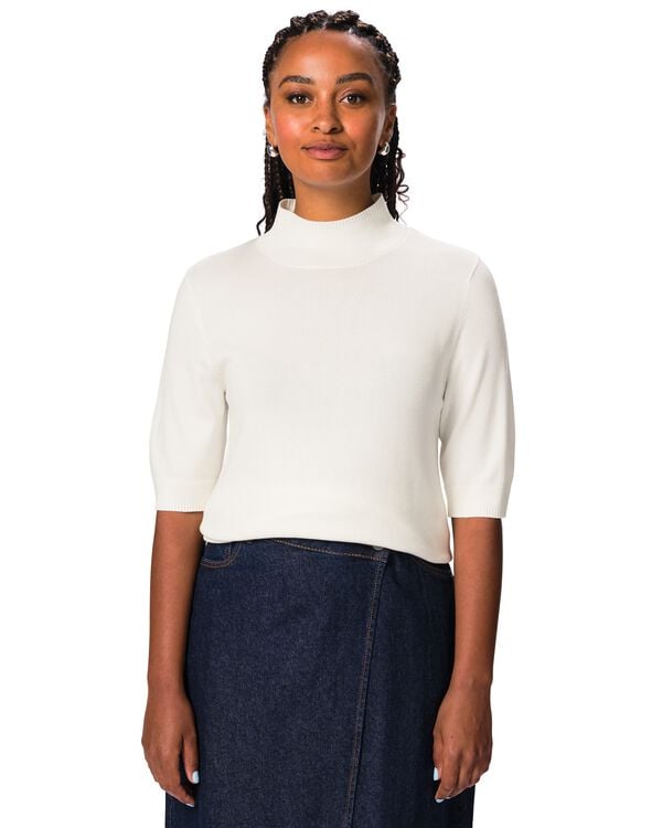 Damenpullover, Feinstrick wei&szlig; wei&szlig; - 36306870WHITE - HEMA