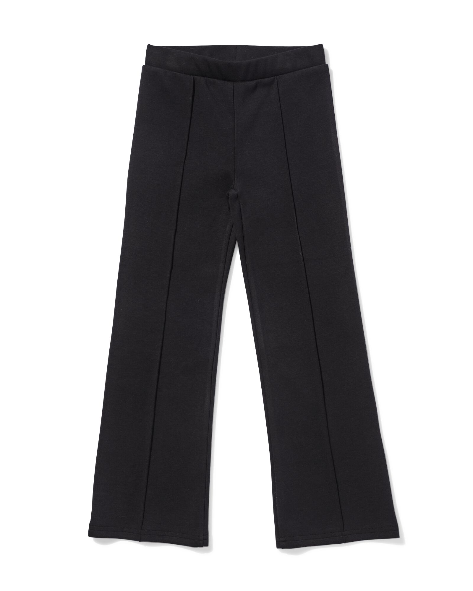 kinderlegging bootcut rib zwart zwart - 30872726BLACK - HEMA