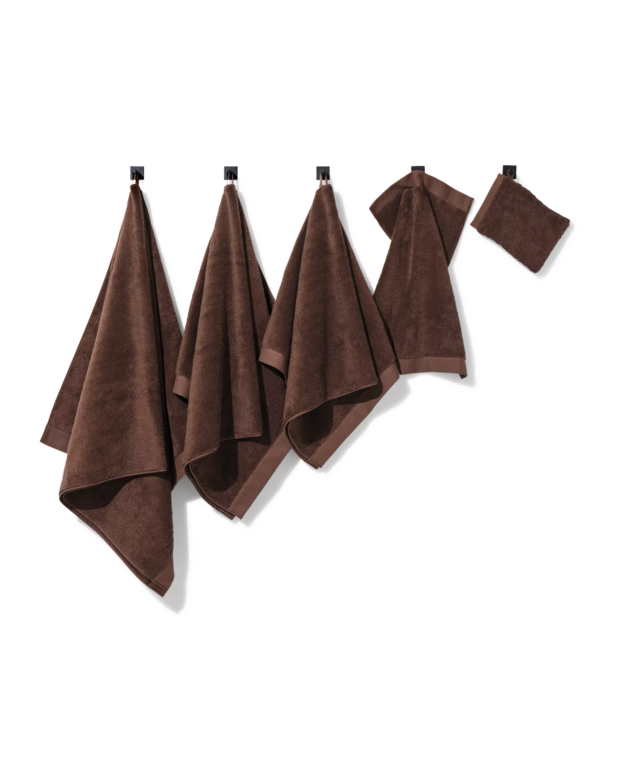 washandje 16x21cm hotelkwaliteit extra zacht donkerbruin