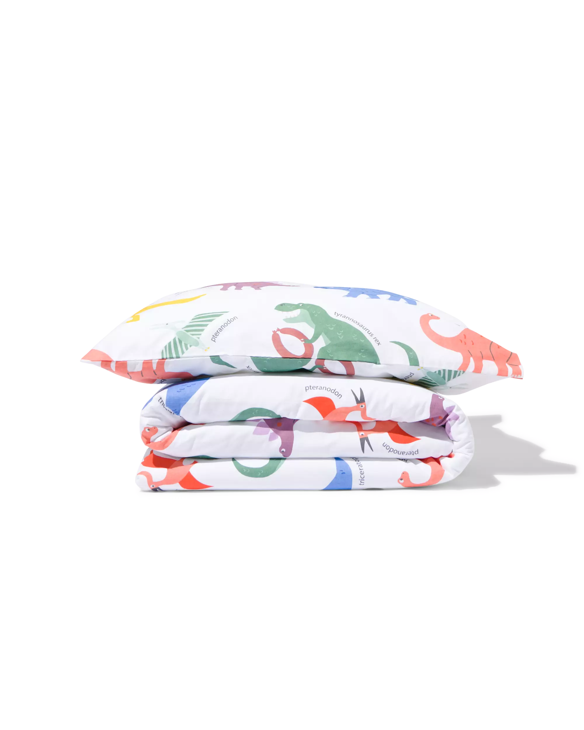 housse de couette coton doux enfant 120x150 dino