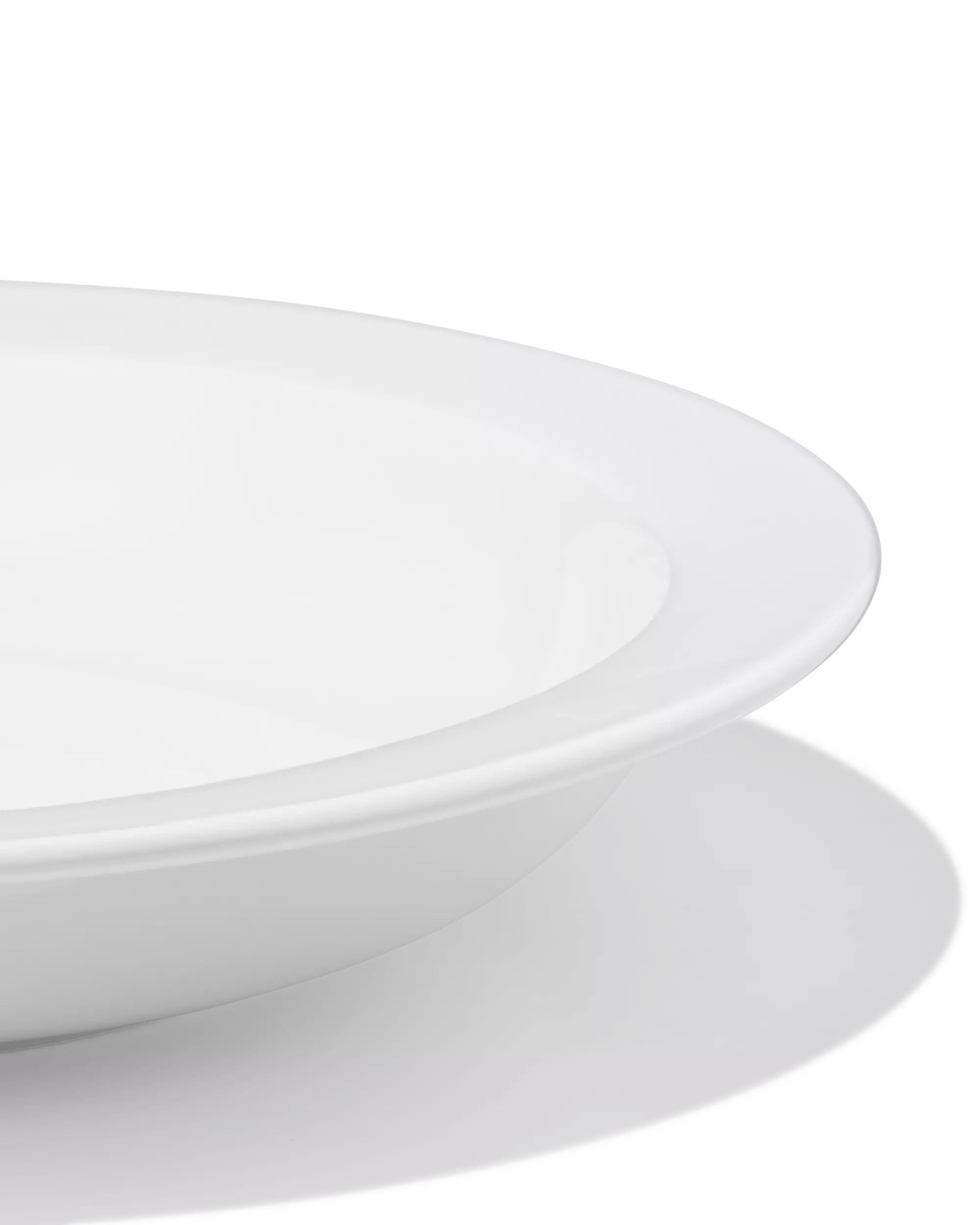 diep bord Ø22.5cm Alledag porselein wit - 4 stuks