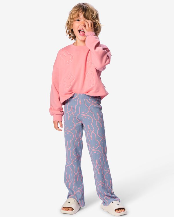 nijntje kinderkledingset regular fit rib roze