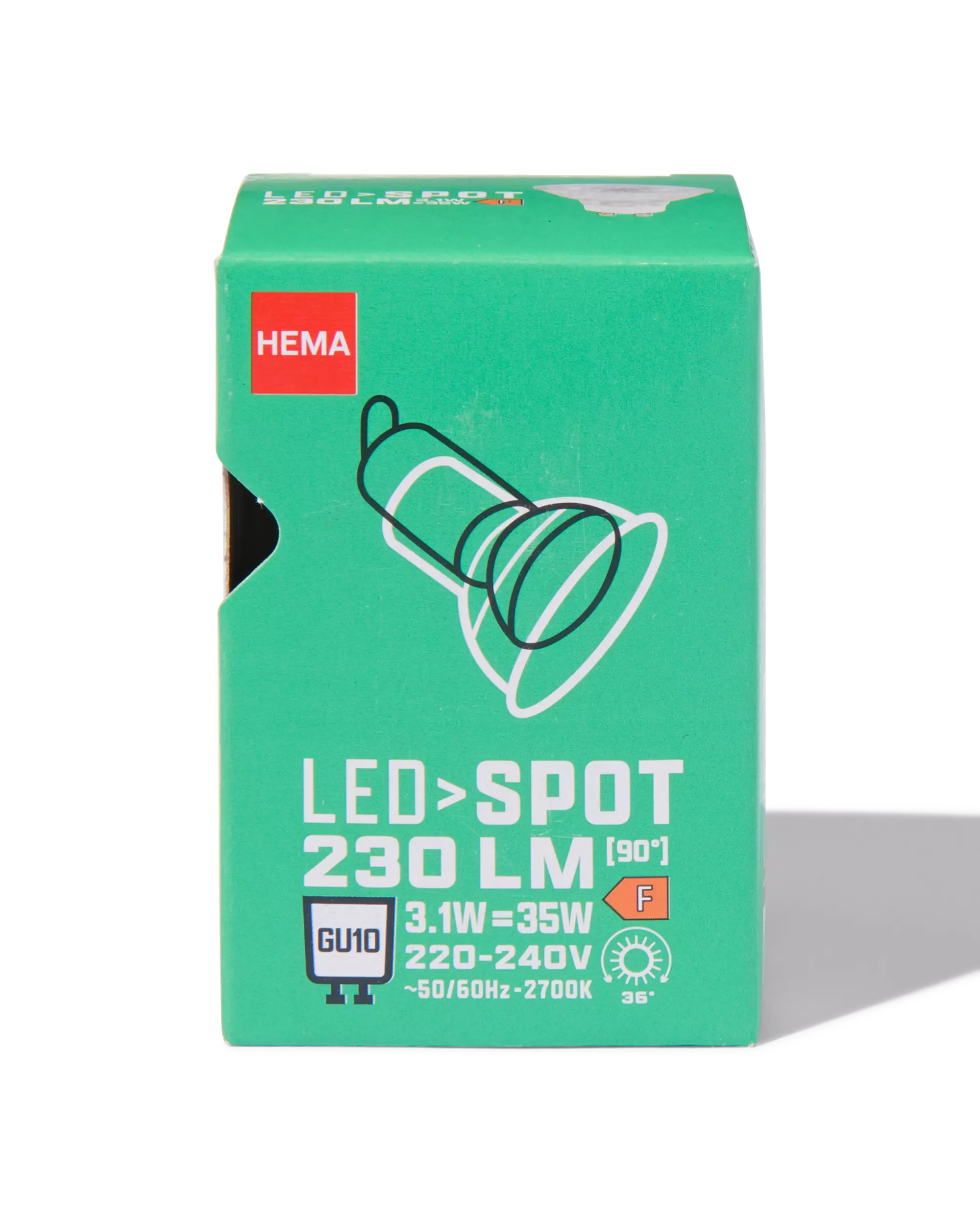 led spot clear GU10 1,6W 230lm 