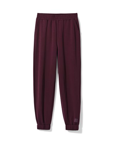 pantalon de surv&ecirc;tement femme coupe ample bordeaux - 36000452BURGUNDYRED - HEMA